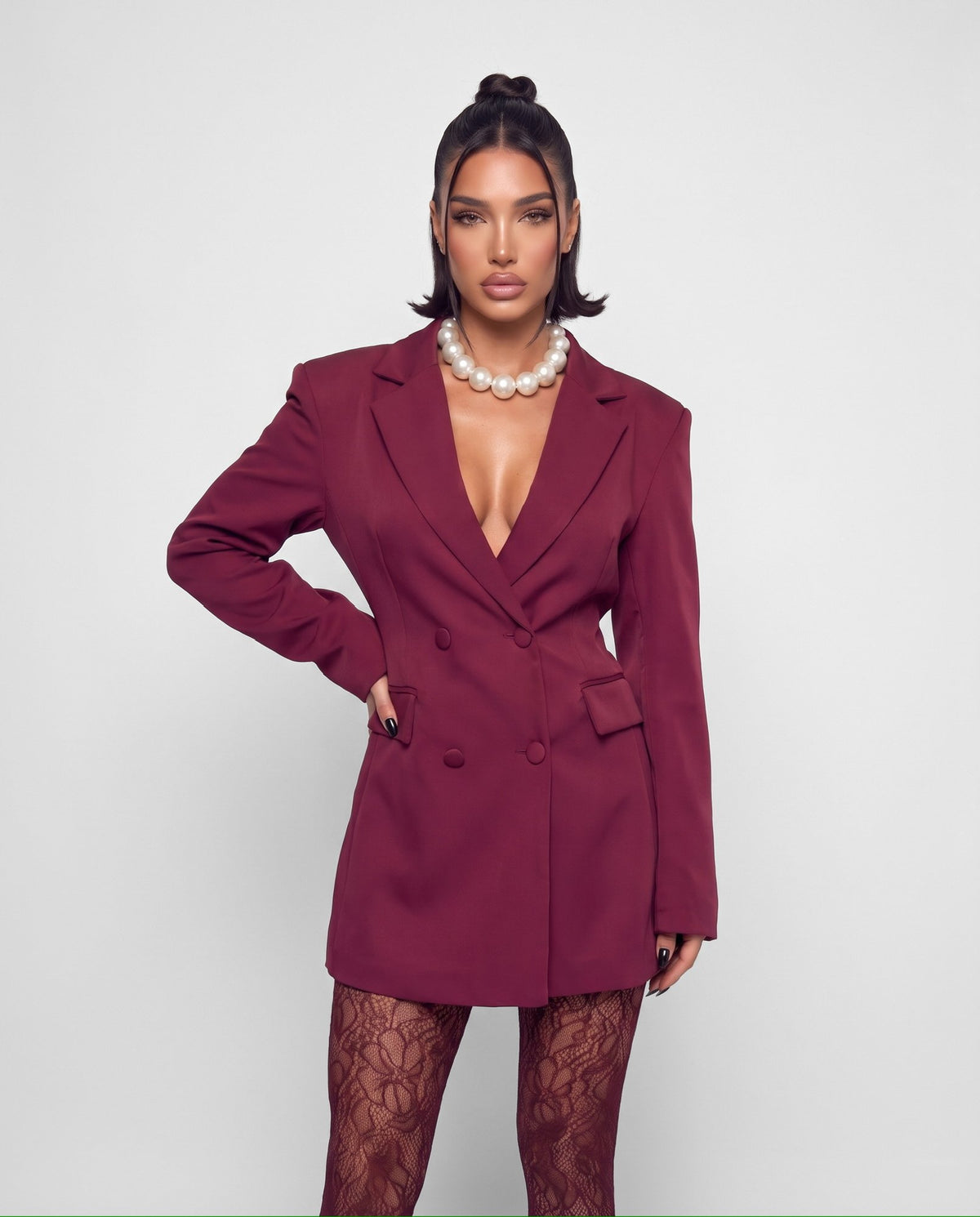 Abito/Giacca Magic Shaping - Cherry red