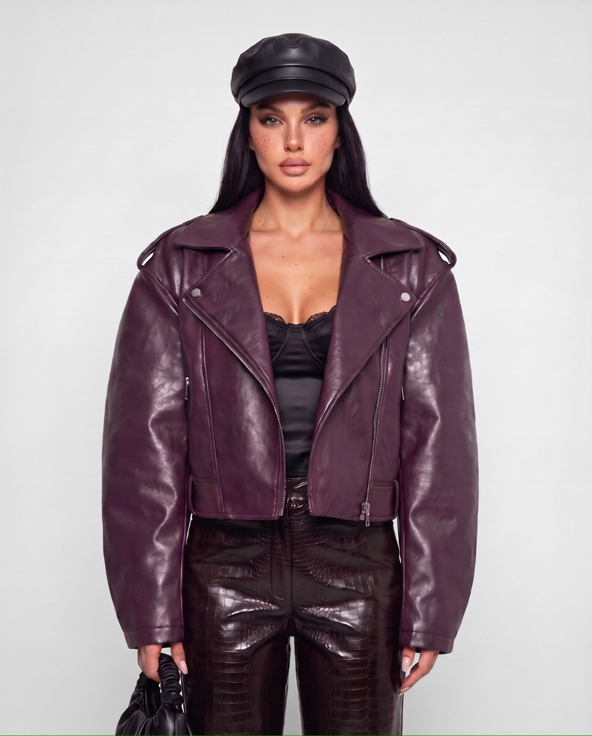 Chiodo Rebel Leather-Cherry Red