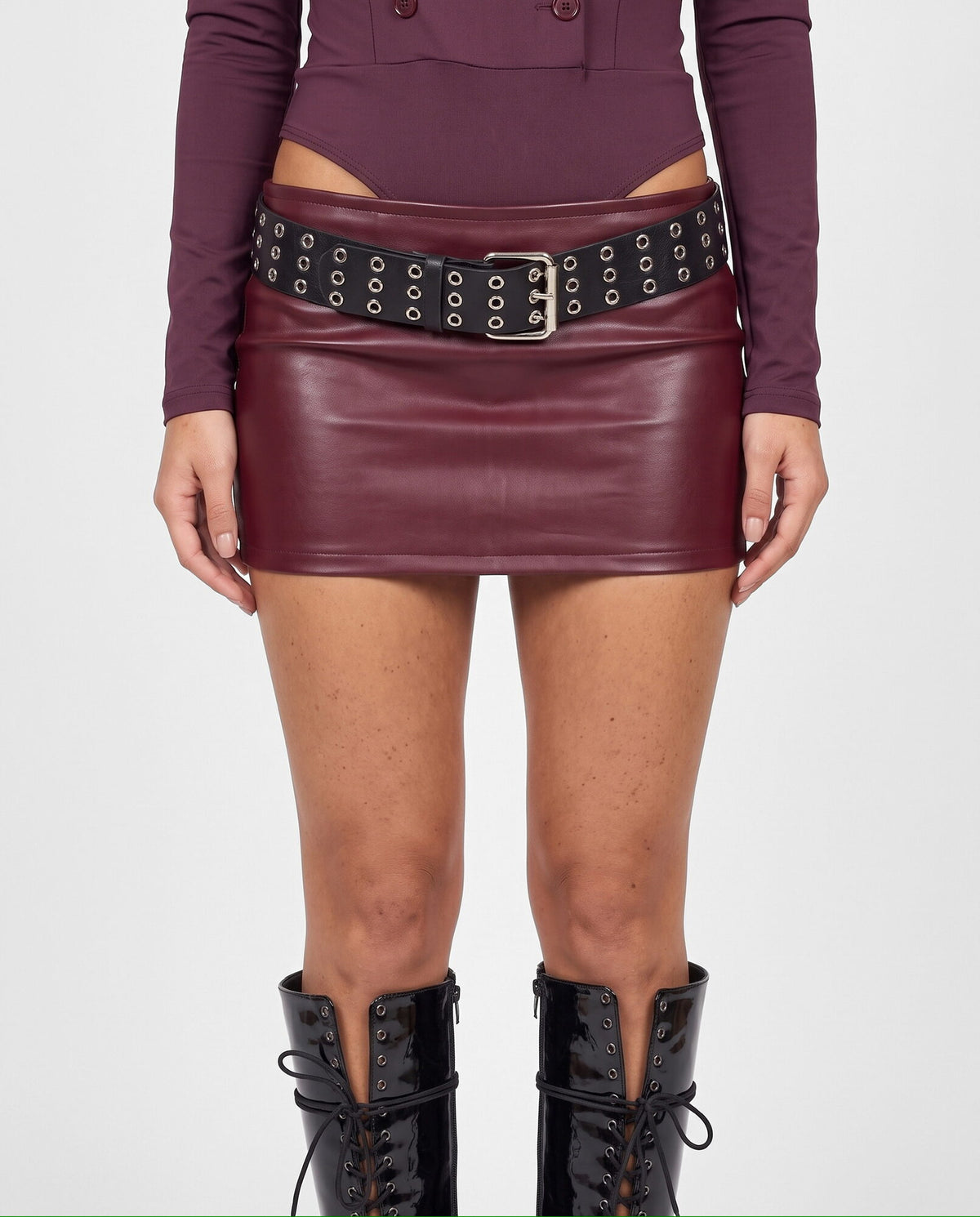Gonna Leather Rush-Cherry Red