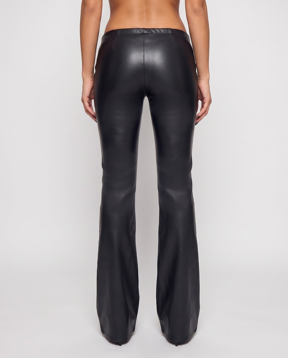 Pantalone Leather String-Black