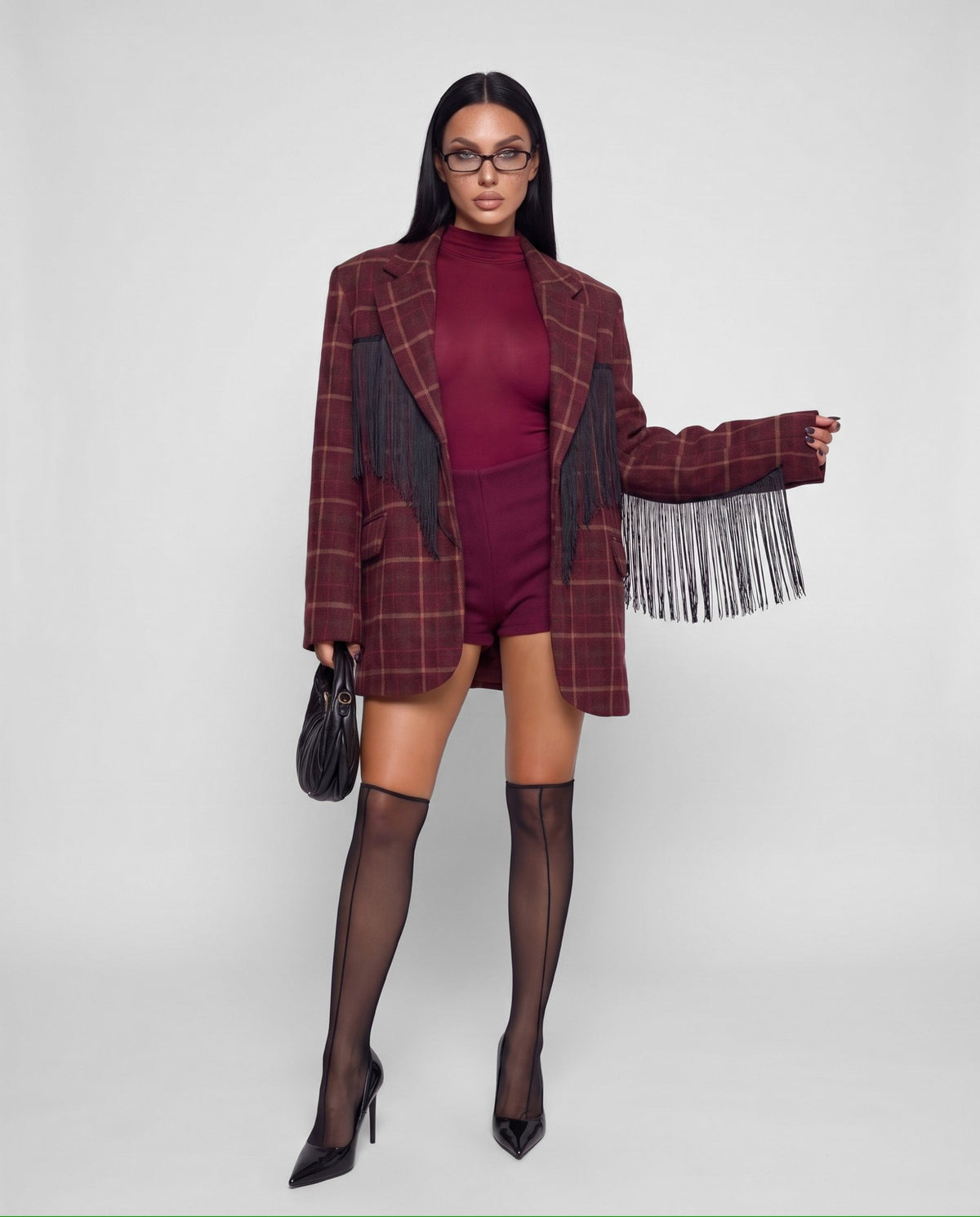Total Look Check Fringe
