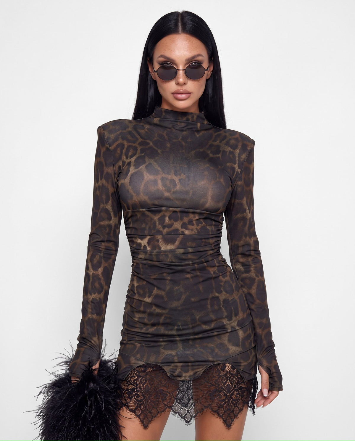 Abito Wild Print-Leopard
