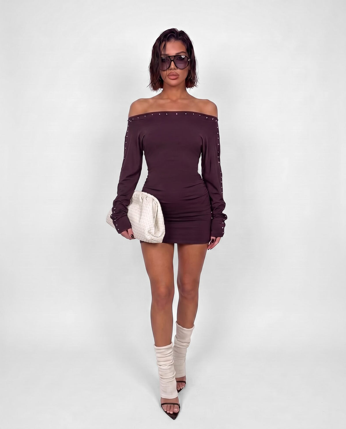 Abito Stud Shoulder-Purple