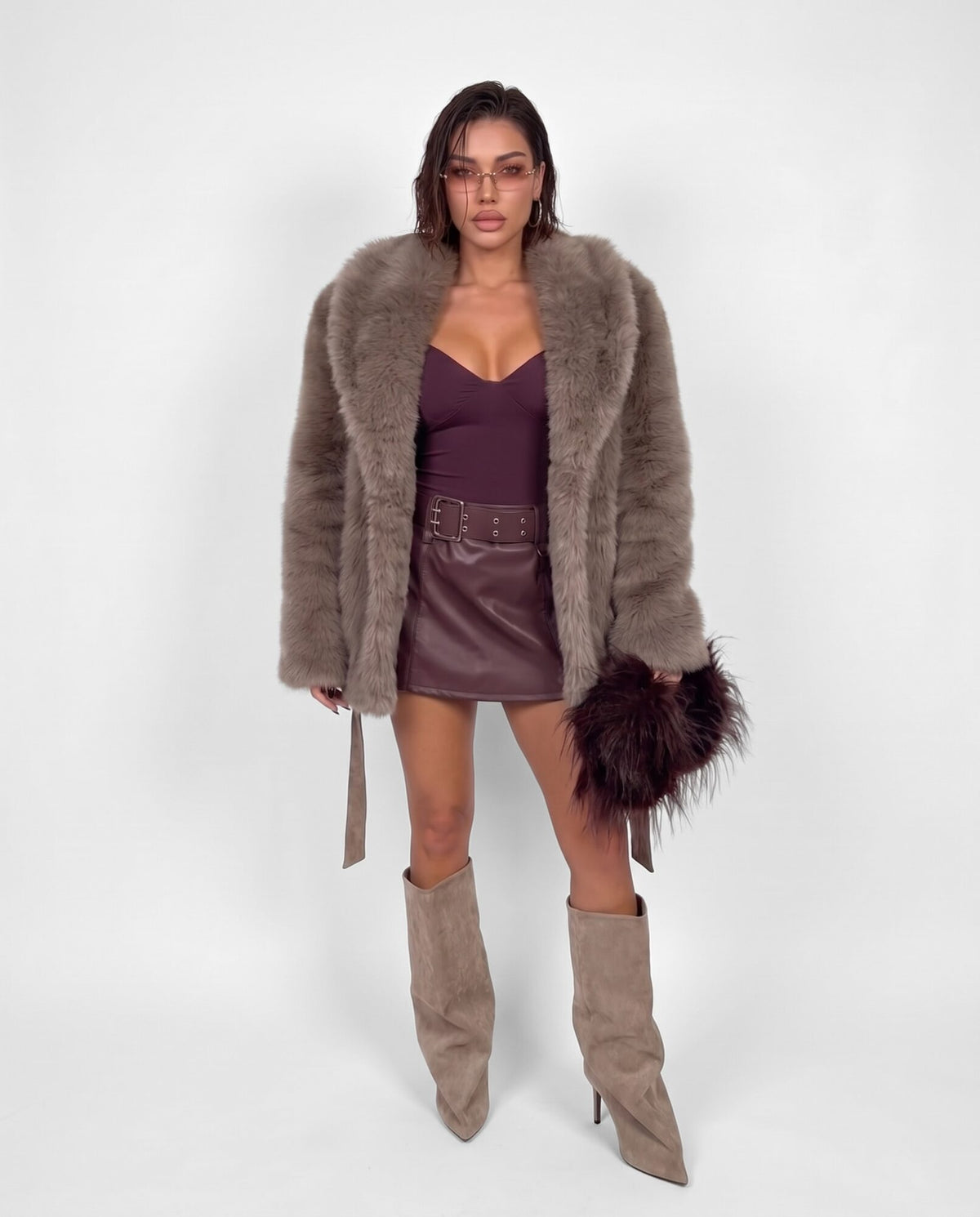 Pelliccia It Girl-Brown