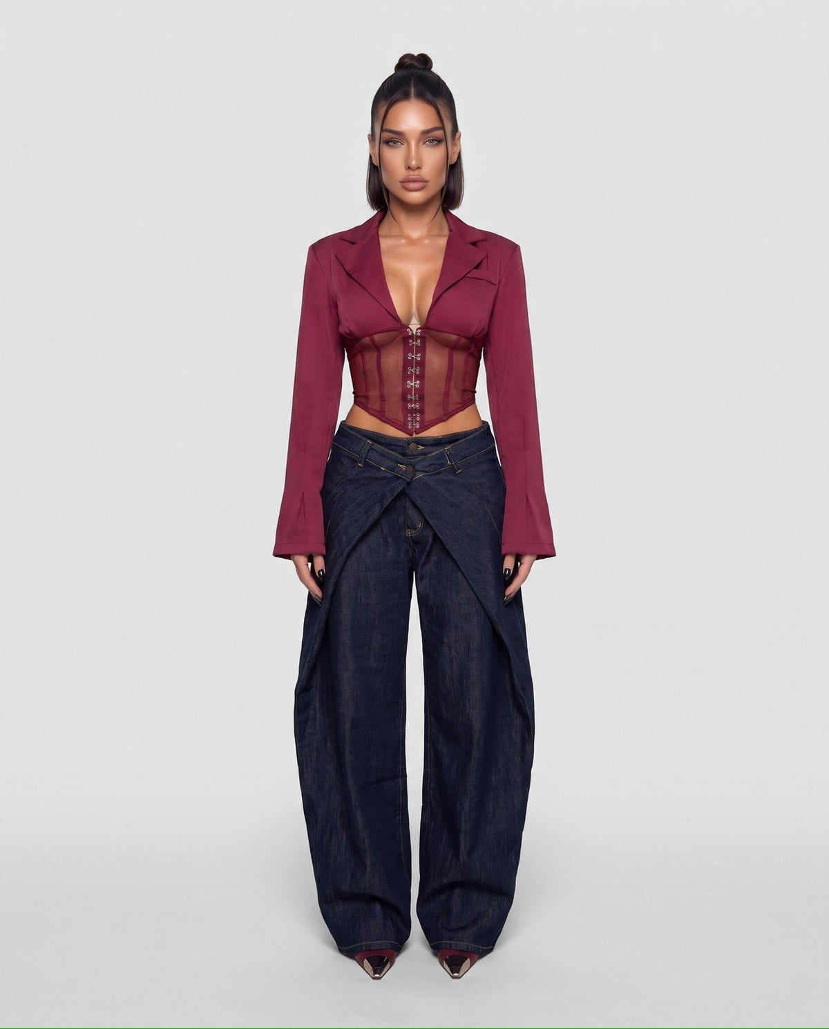 Top Sweet Bustier-Cherry Red