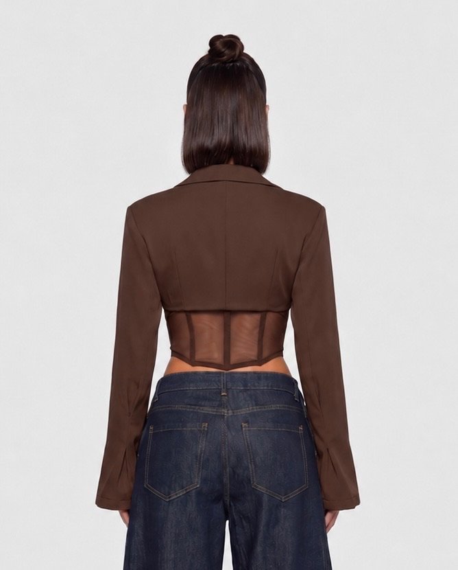 Top Sweet Bustier-Brown