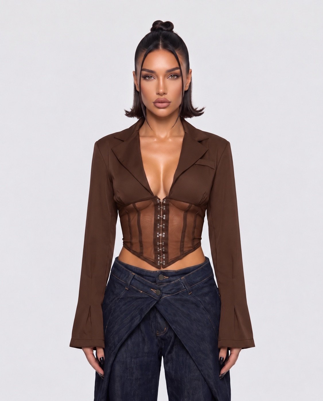 Top Sweet Bustier-Brown