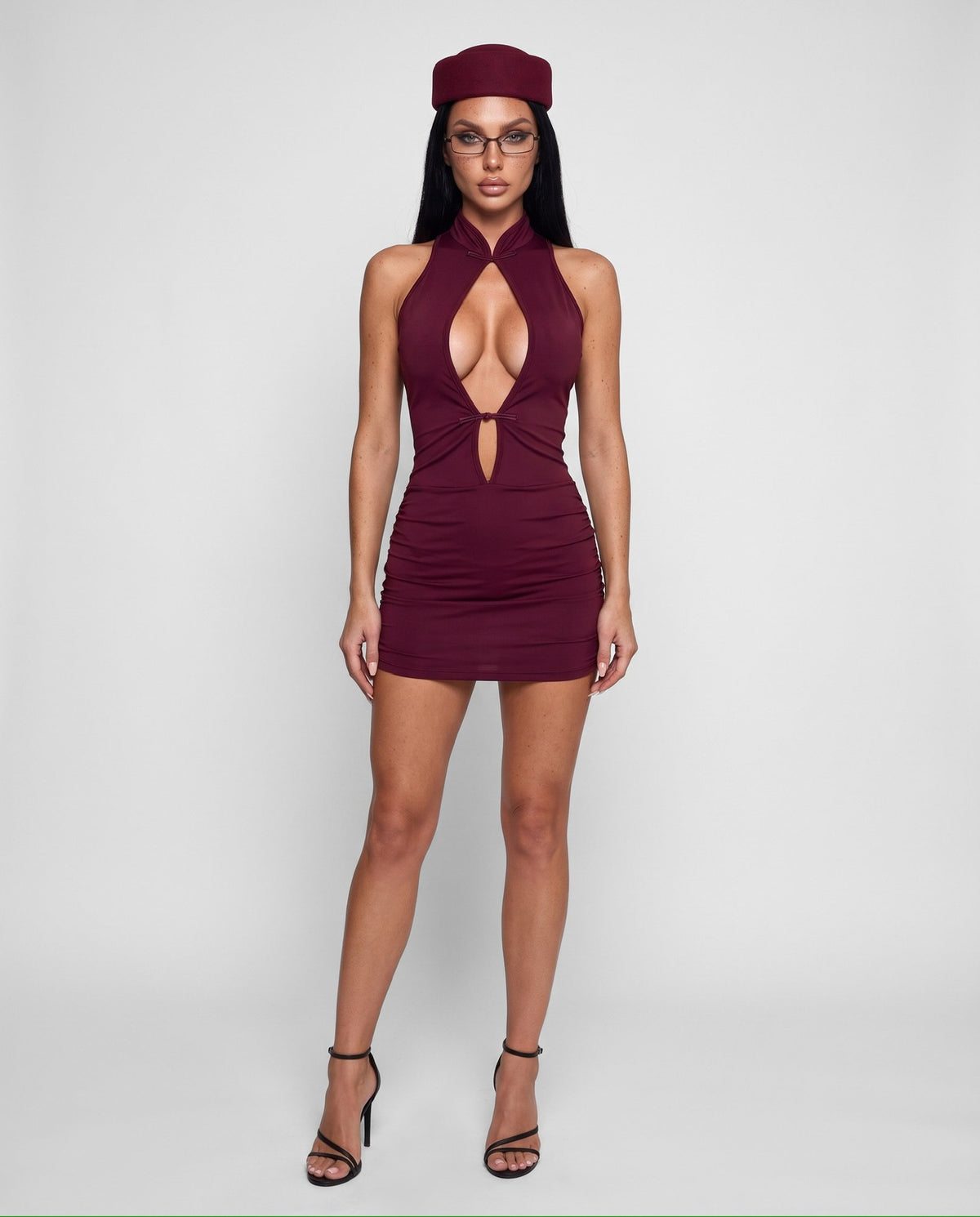 Vestido Jade Closure-Red