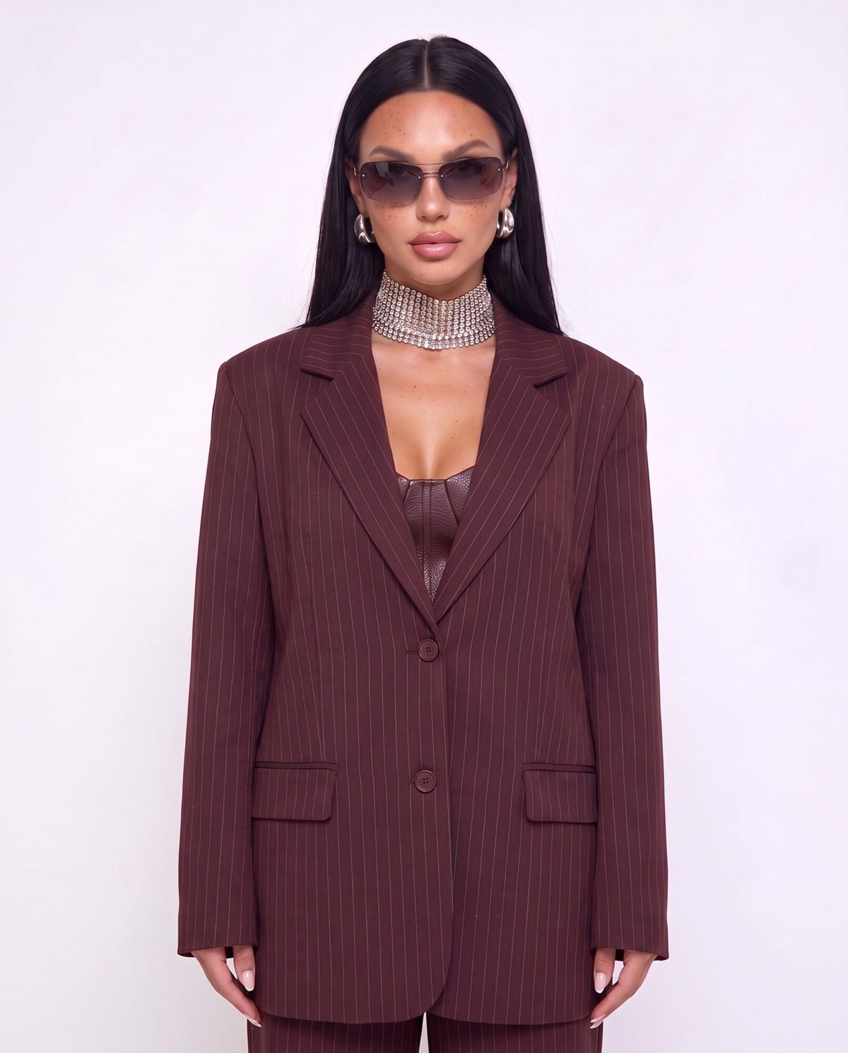 Blazer Office Babe-Cherry Red
