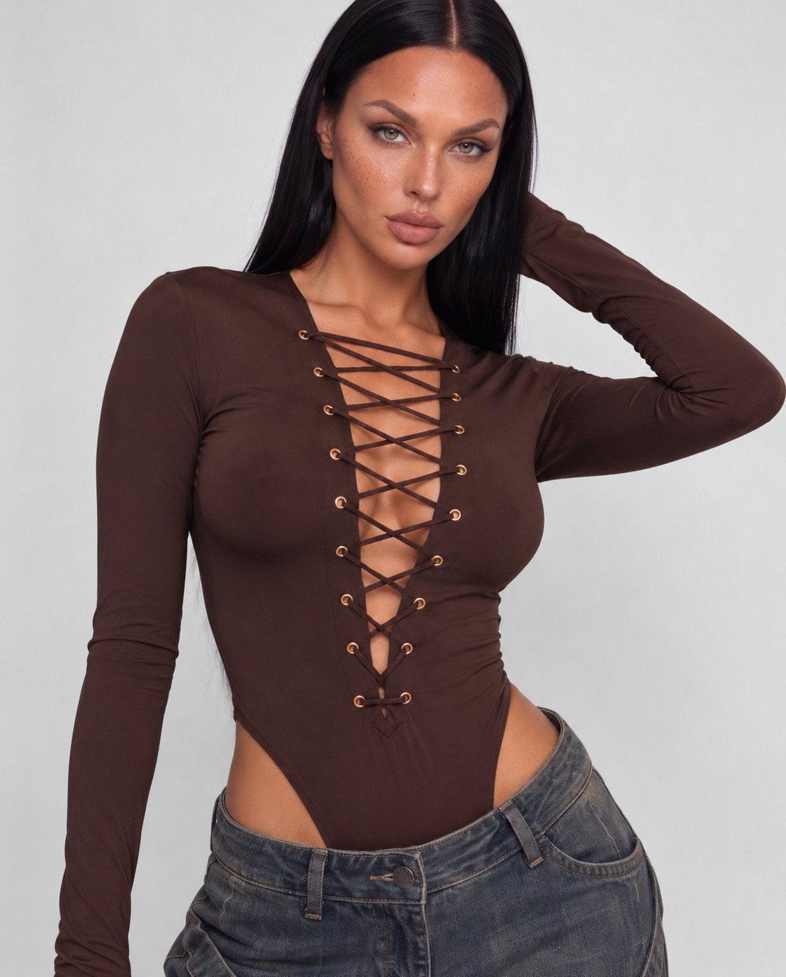 Body Studded-Brown