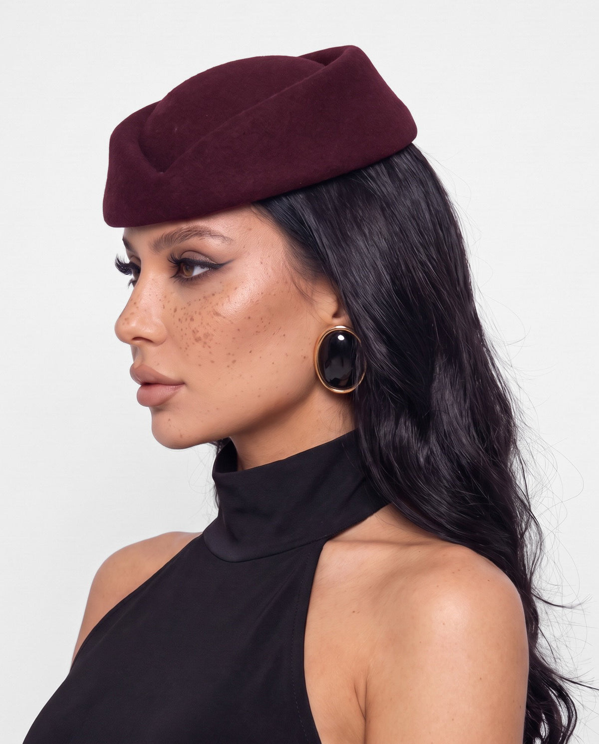 Cappello Classic Felt-Cherry Red