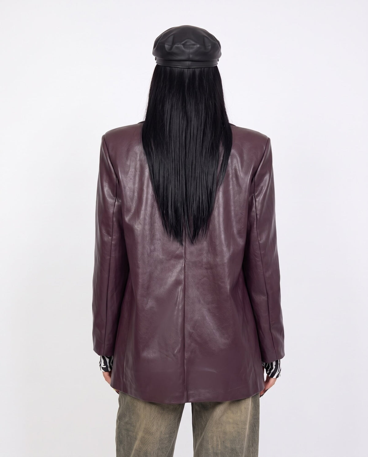 Blazer Leather Wine