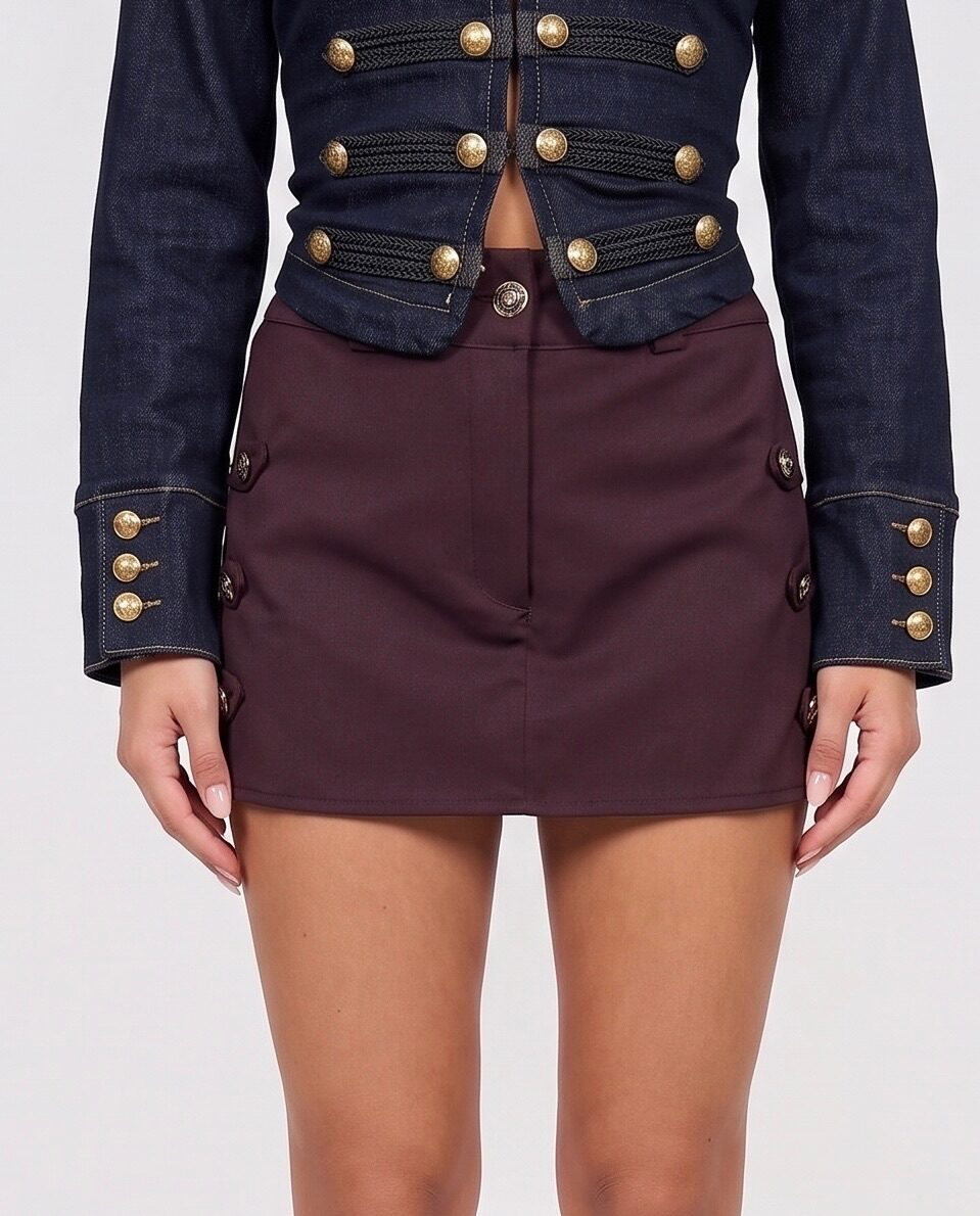 Pantagonna Gold Button-Cherry Red