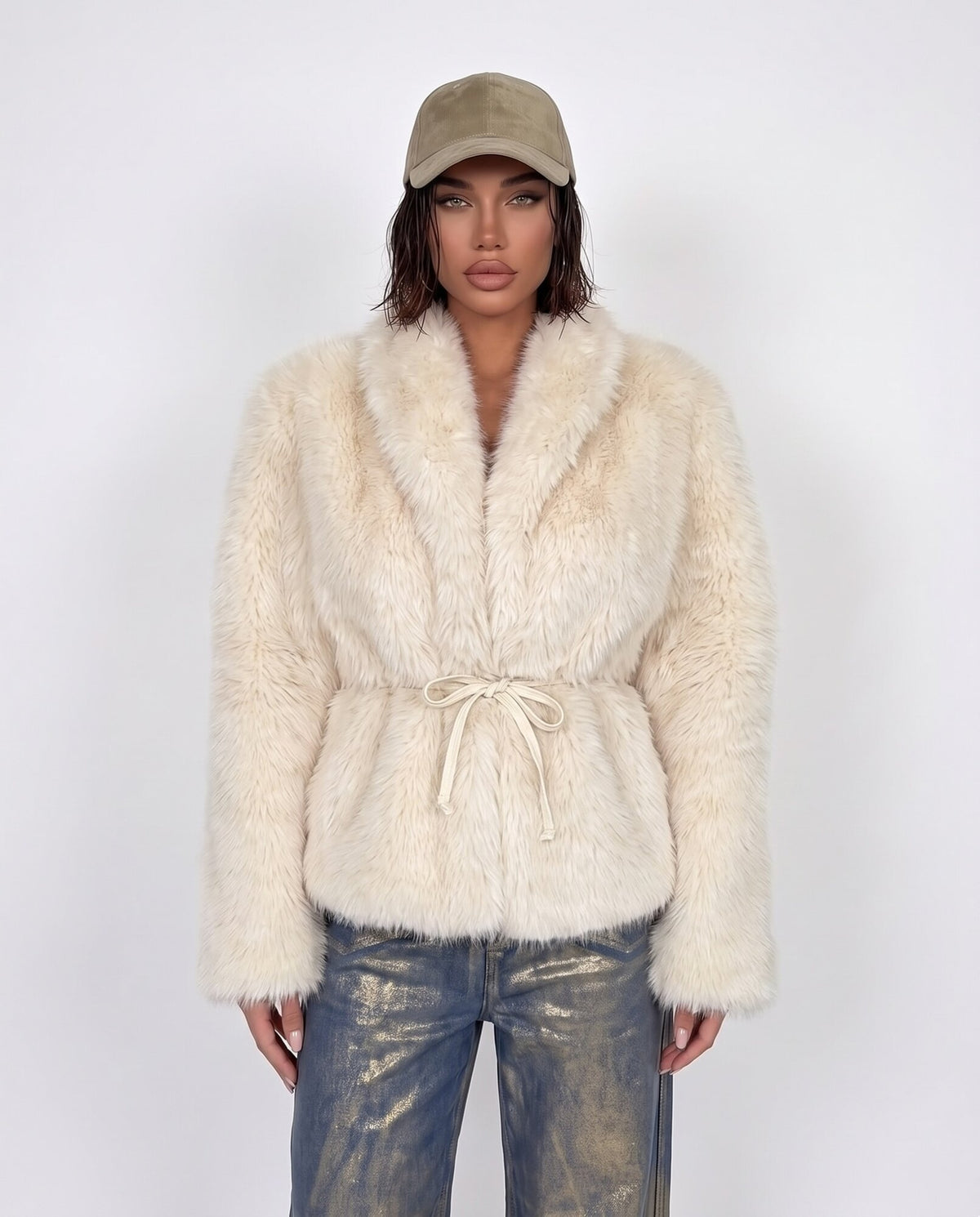 Abrigo It Girl-Crema