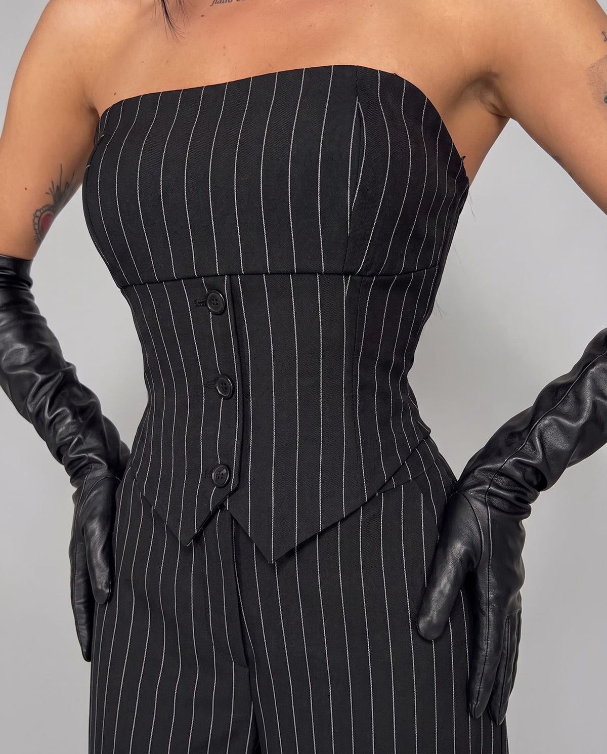 Co-ord Set Pinstriped