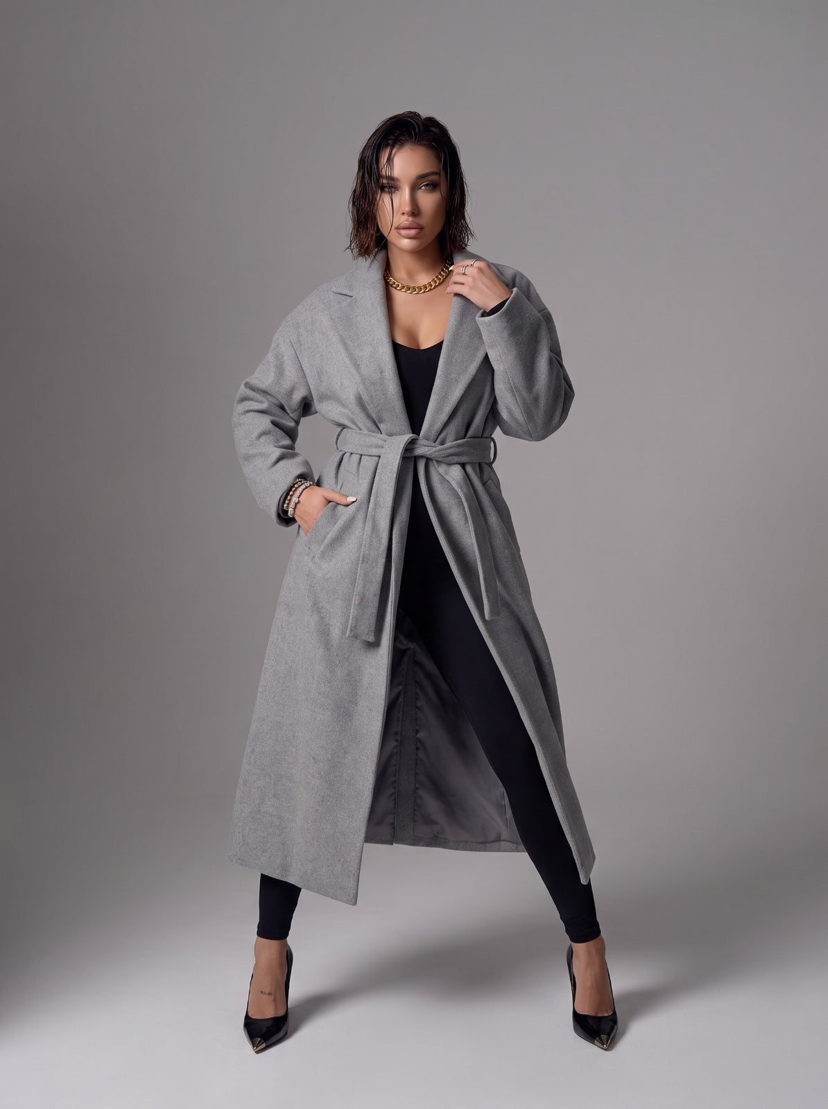 Cappotto Wrap - Grey