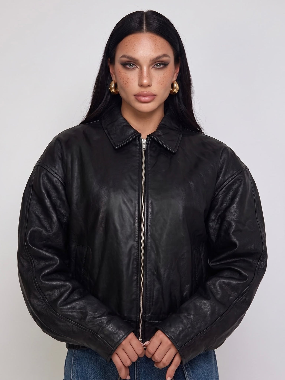 Bomber Leather Crazy