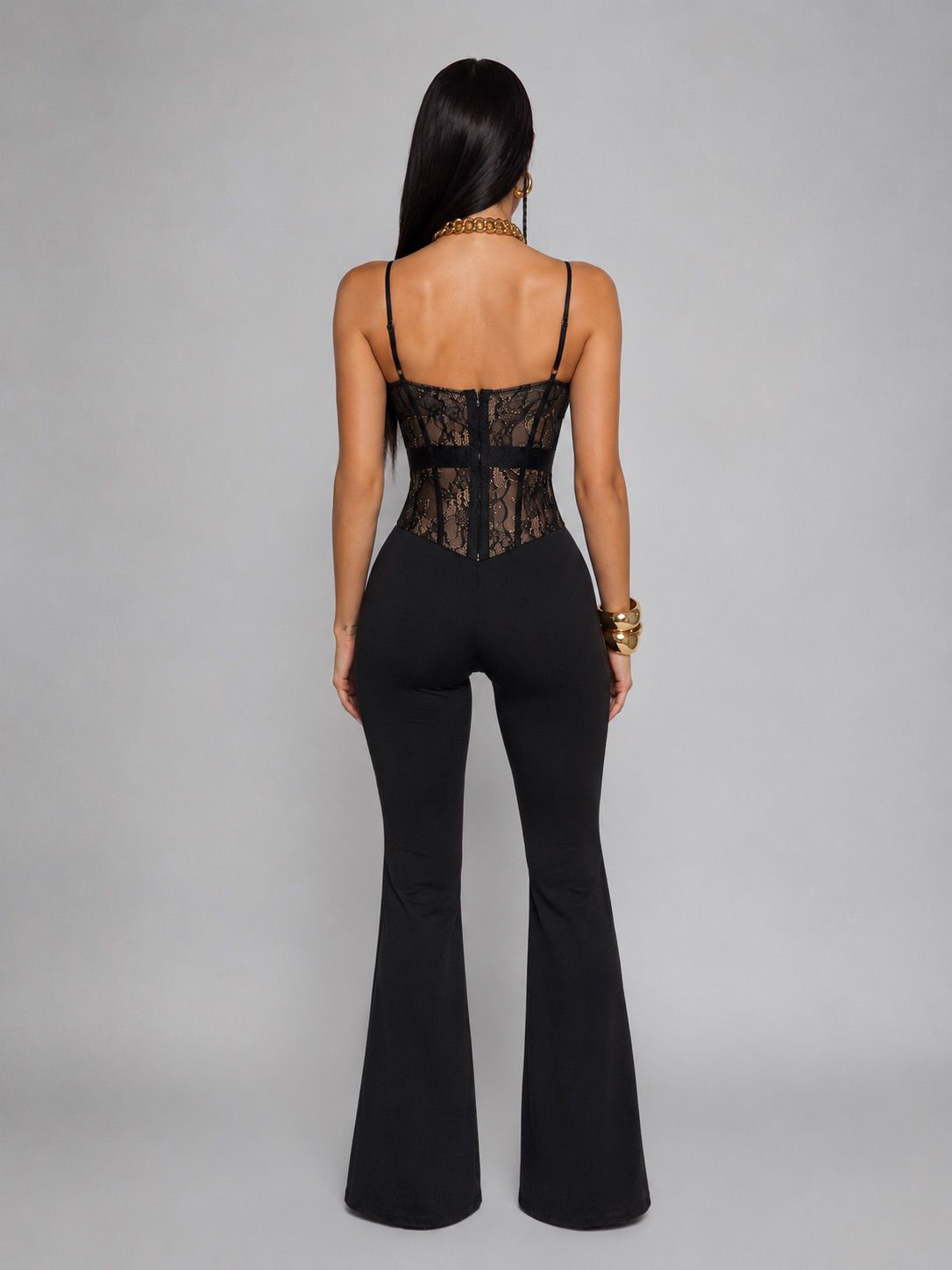 Nude Lace Jumpsuit
