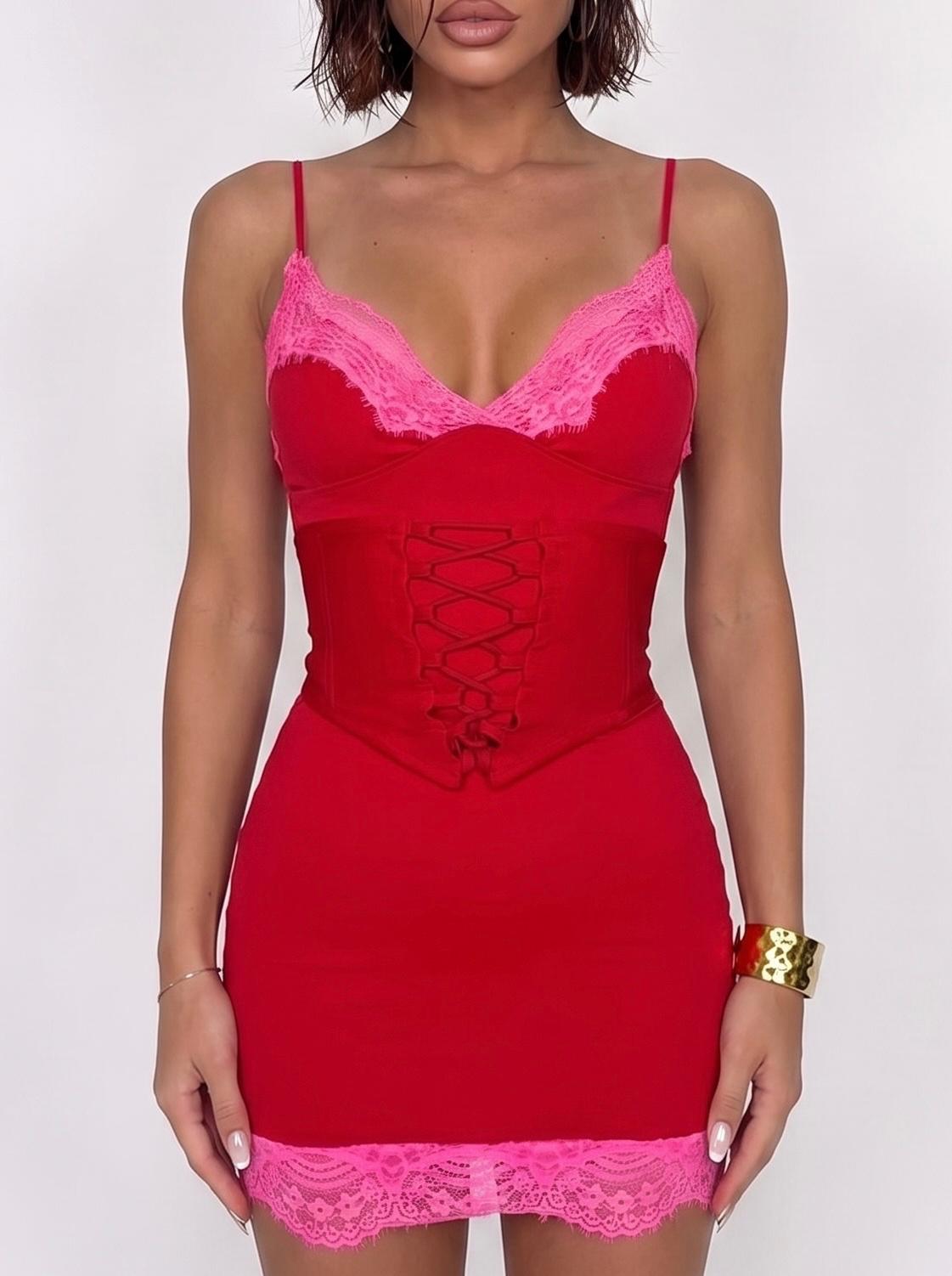 Abito Dream Corset-Red
