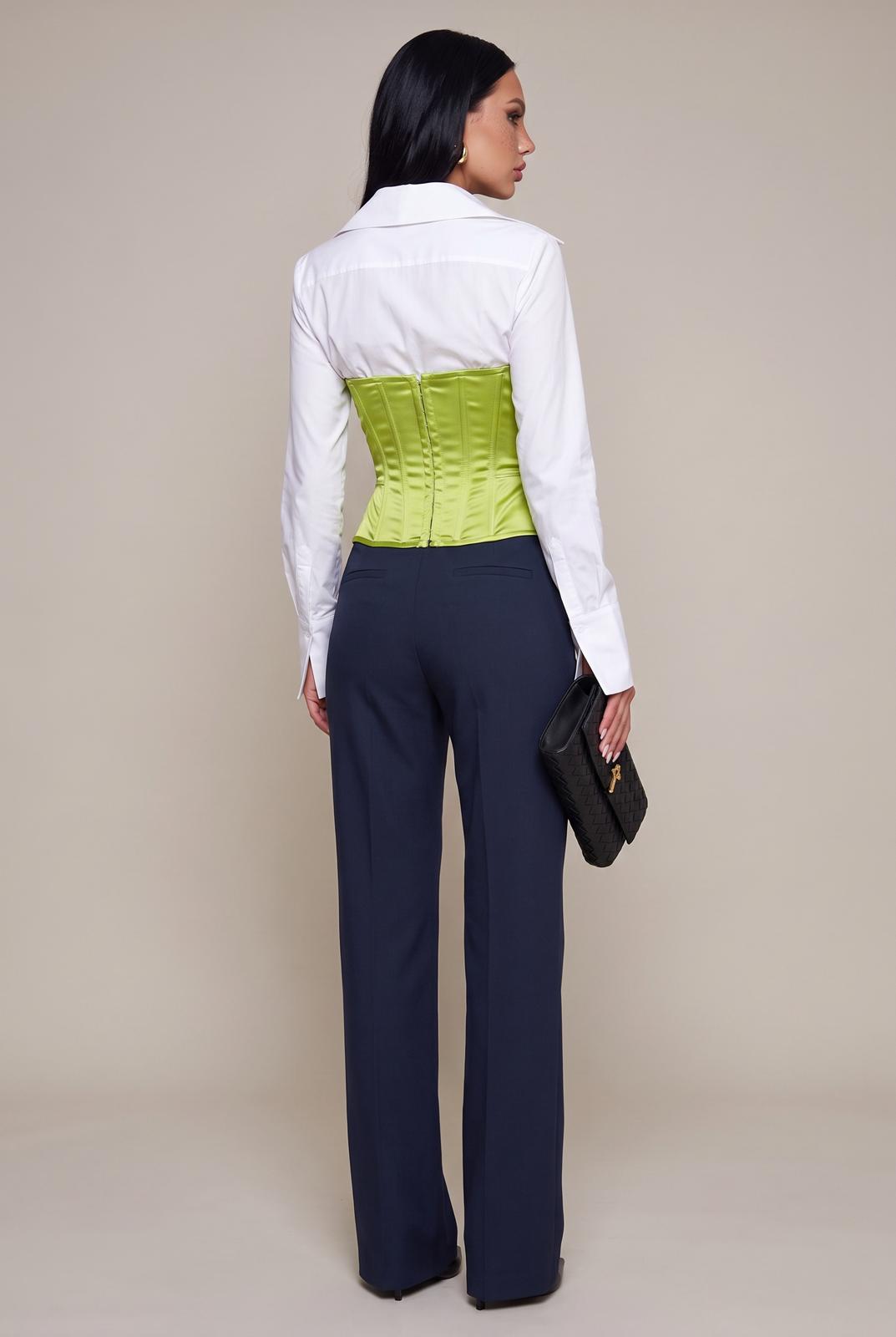Corsetto a balze-Verde