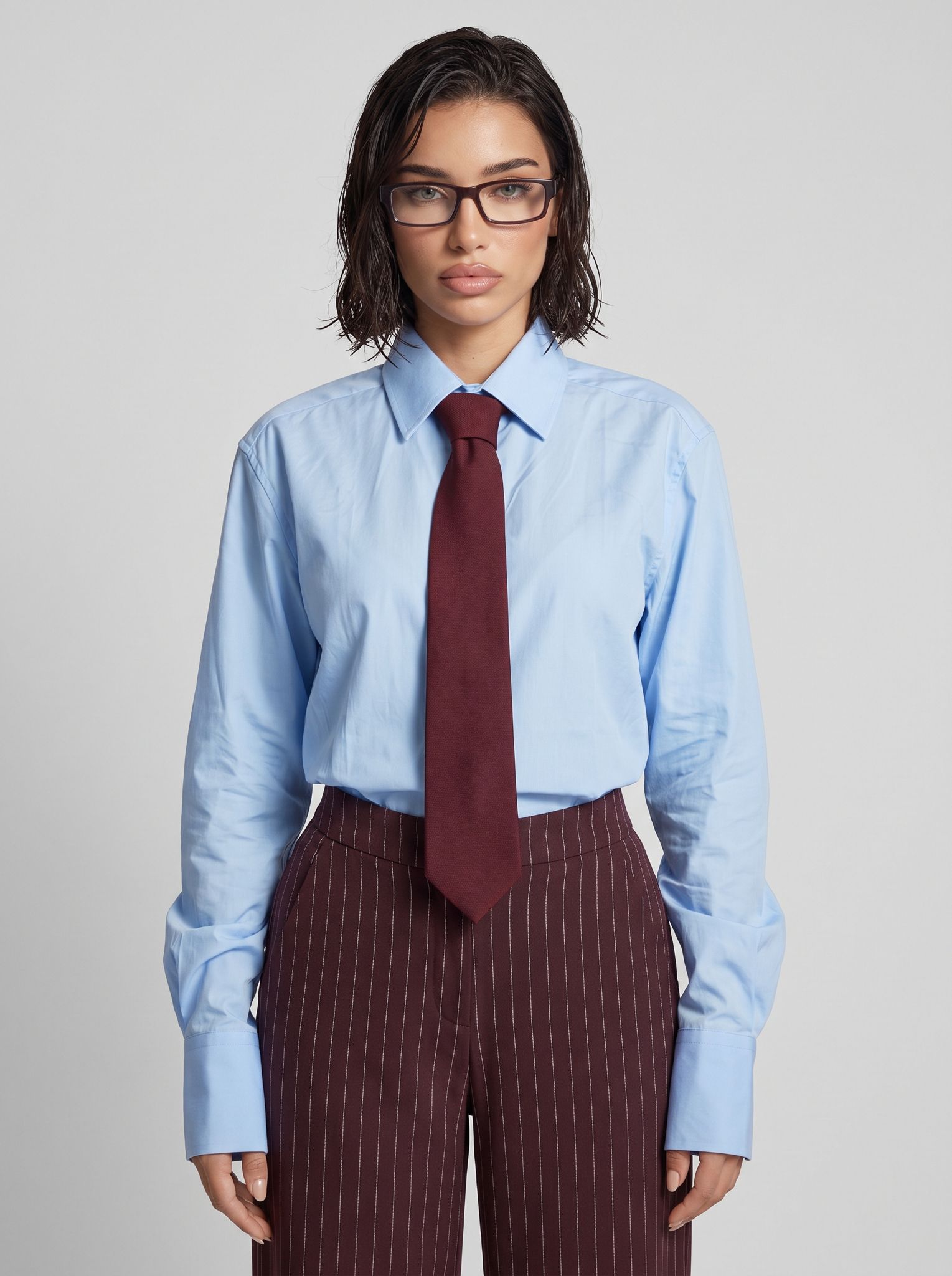Camicia Mega Shoulder - Blue