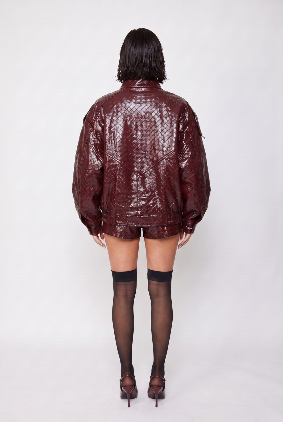 Bomber Austin-Cherry Red