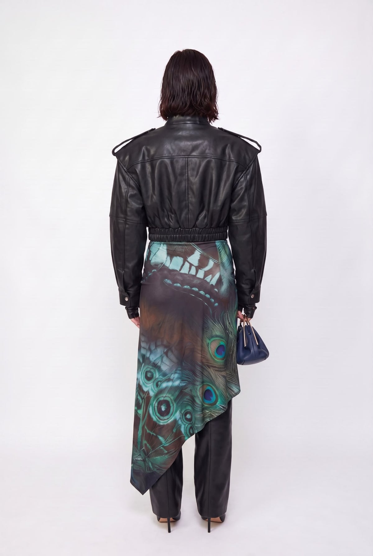 Giacca Leather Crush-Black