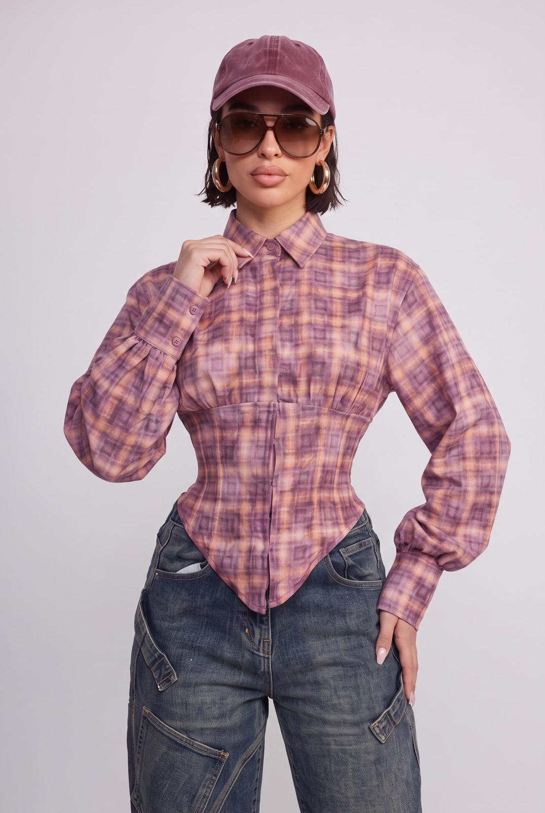 Camicia Country Soul-Purple