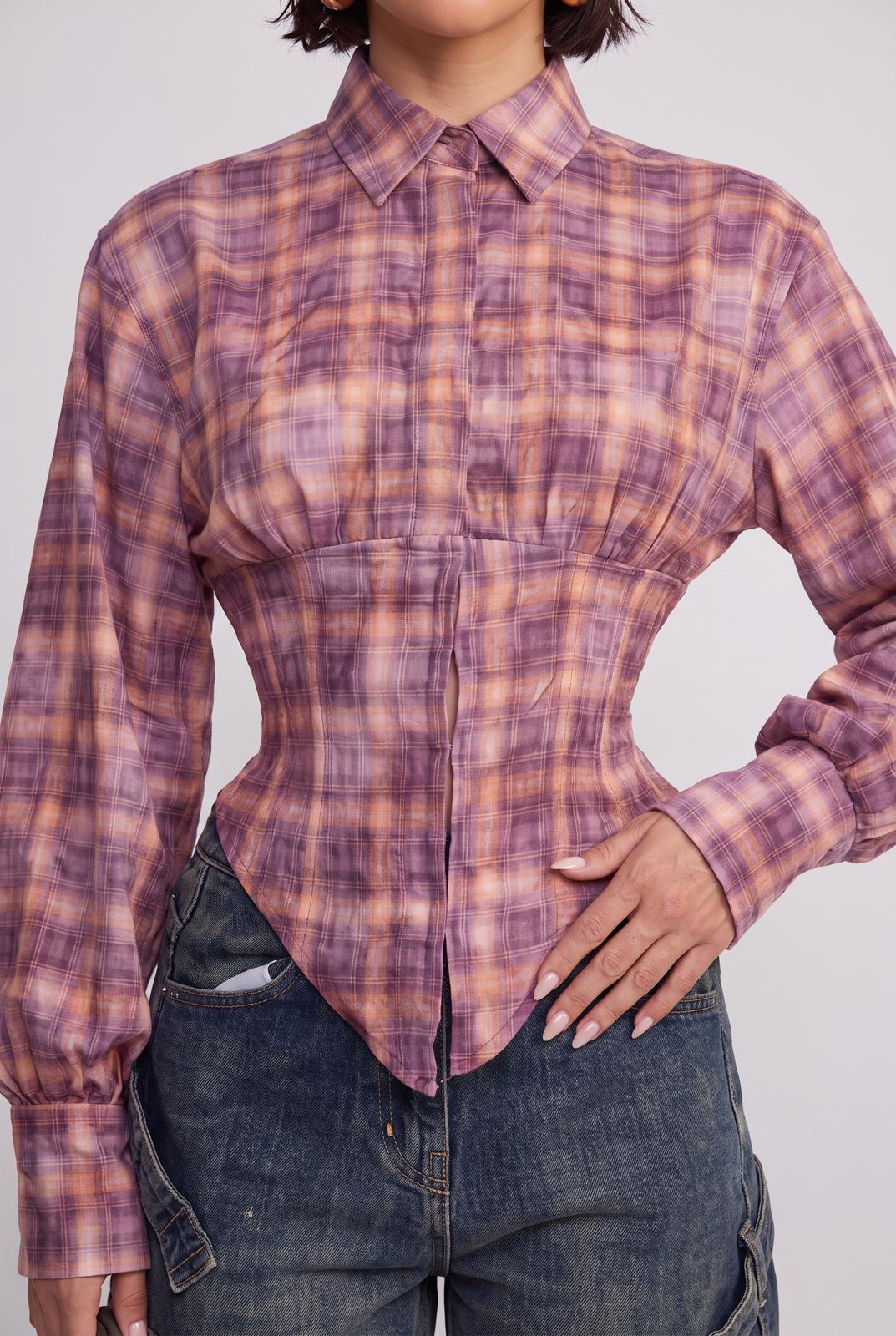 Camicia Country Soul-Purple