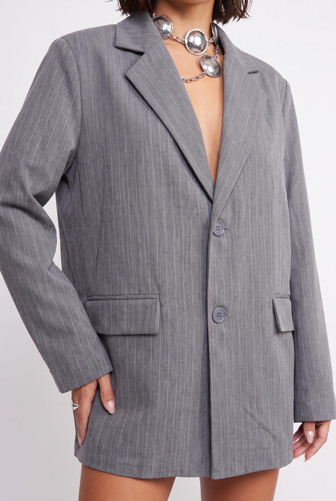 Blazer Office Babe-Grey