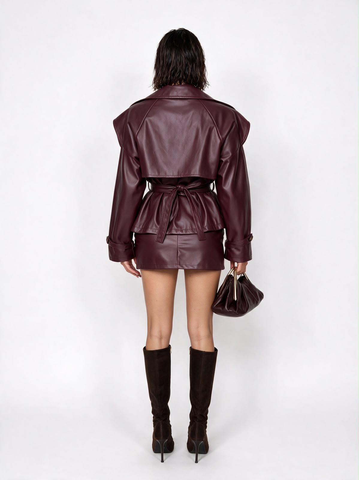 Gonna Smooth Leather-Cherry Red