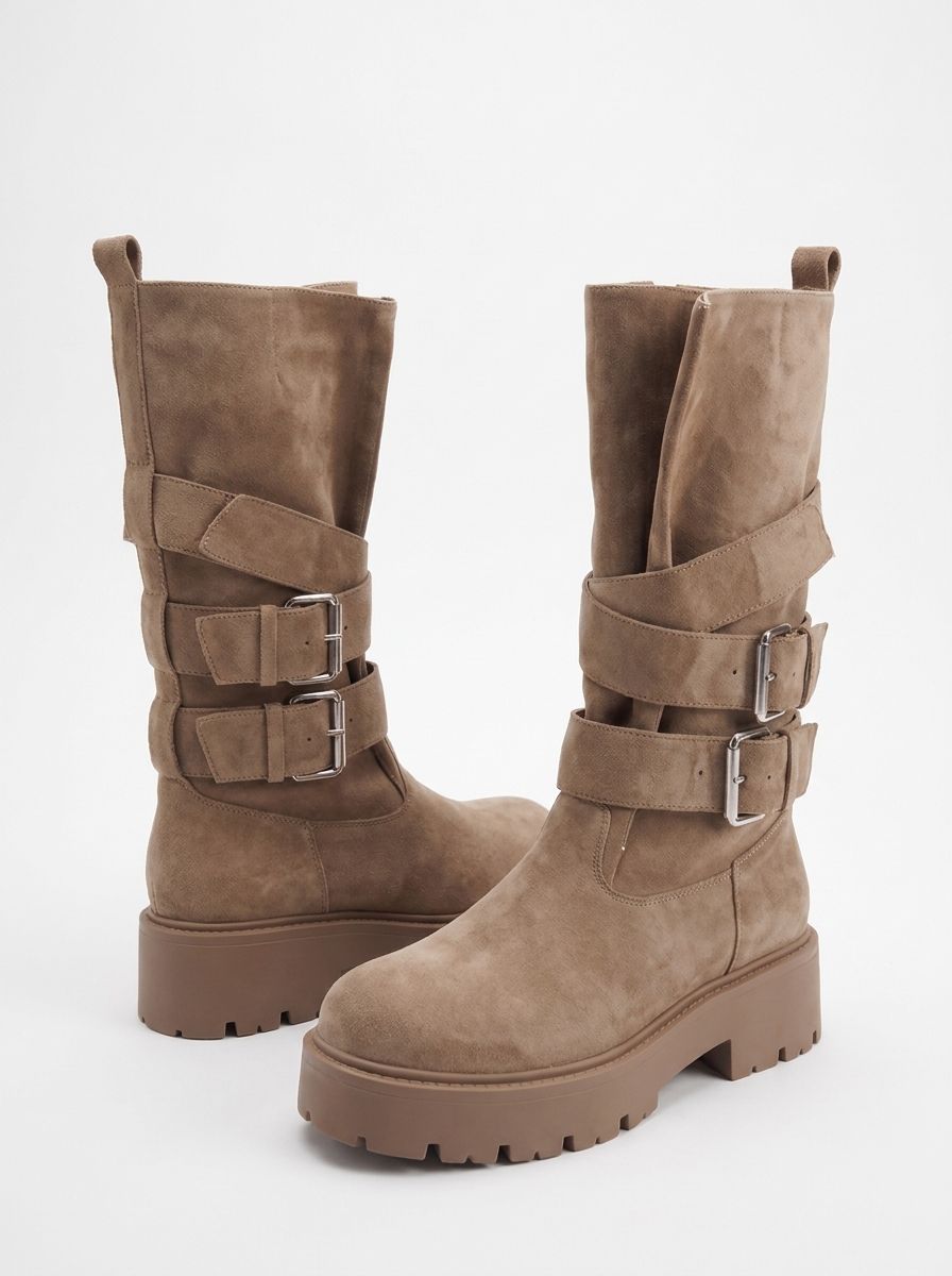 Stivale Suede Rider-Beige