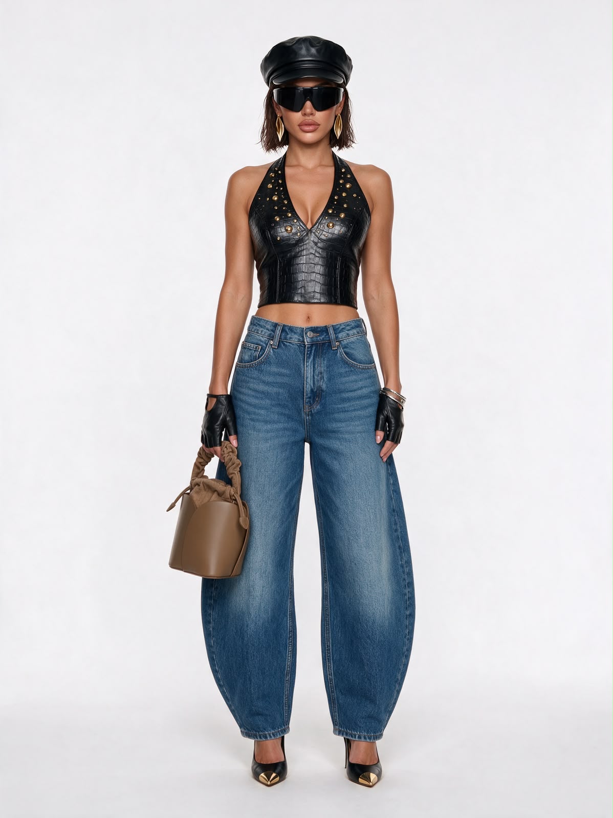 Jeans Blue Curve