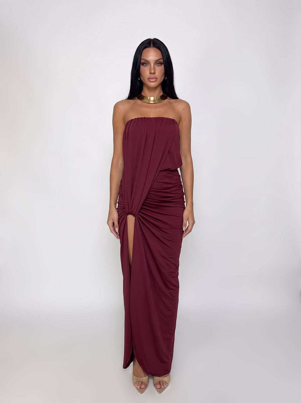 Abito Maya-Cherry Red