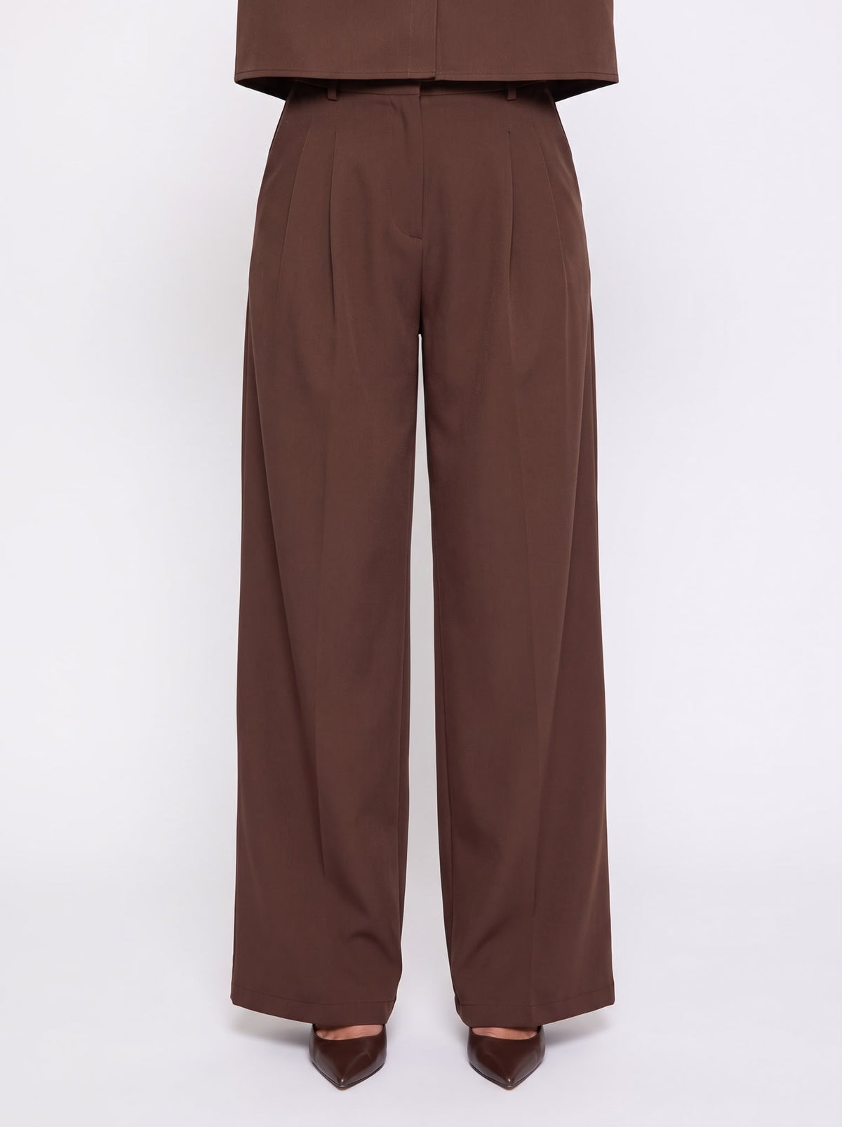 Co-ord Frog Fasten-Brown