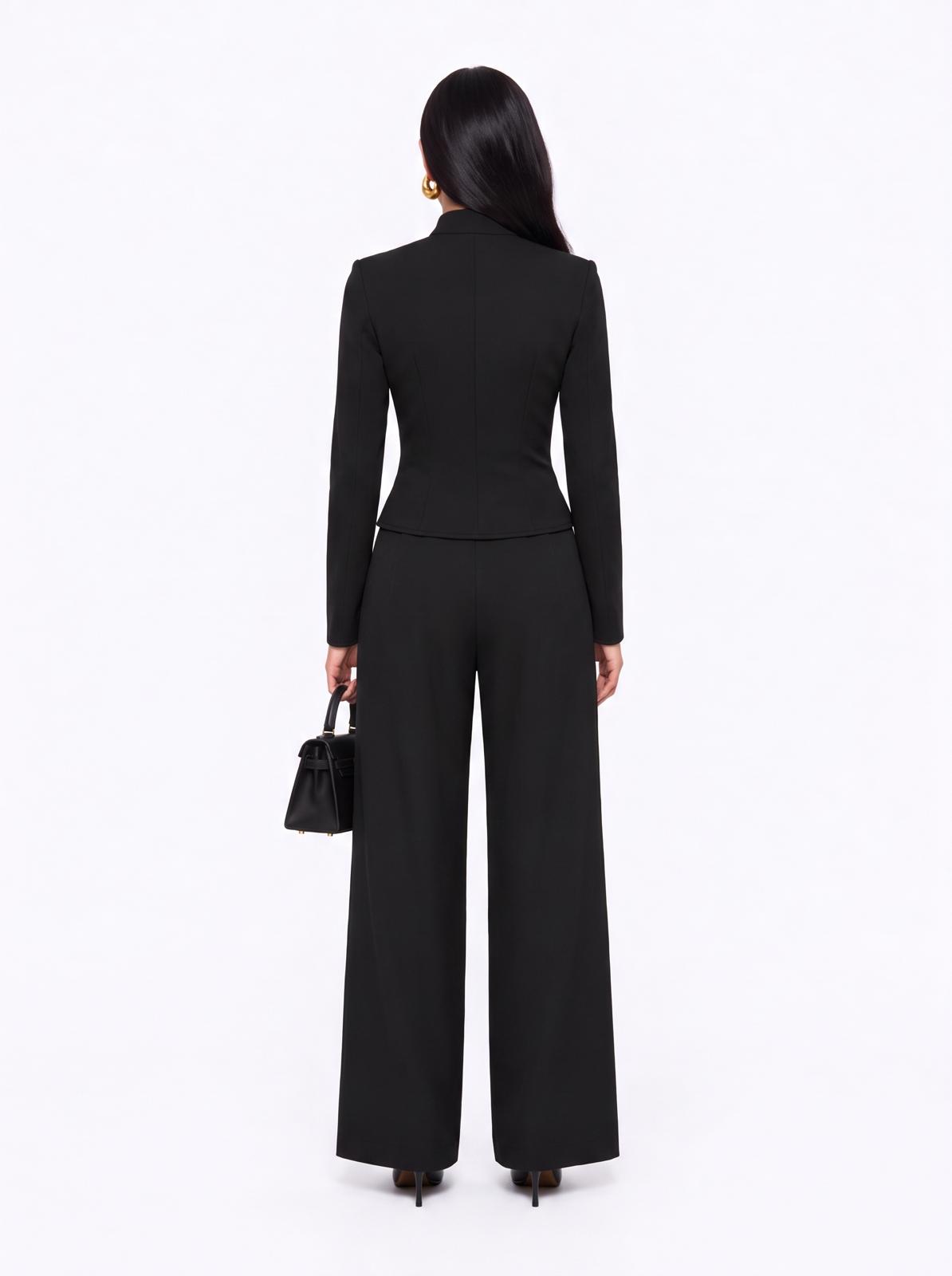 Co-ord Frog Fasten-Black