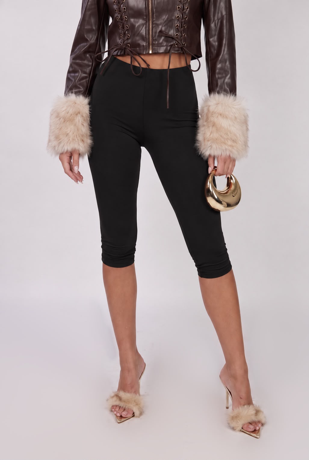 Leggings Sculpted Capri-Black