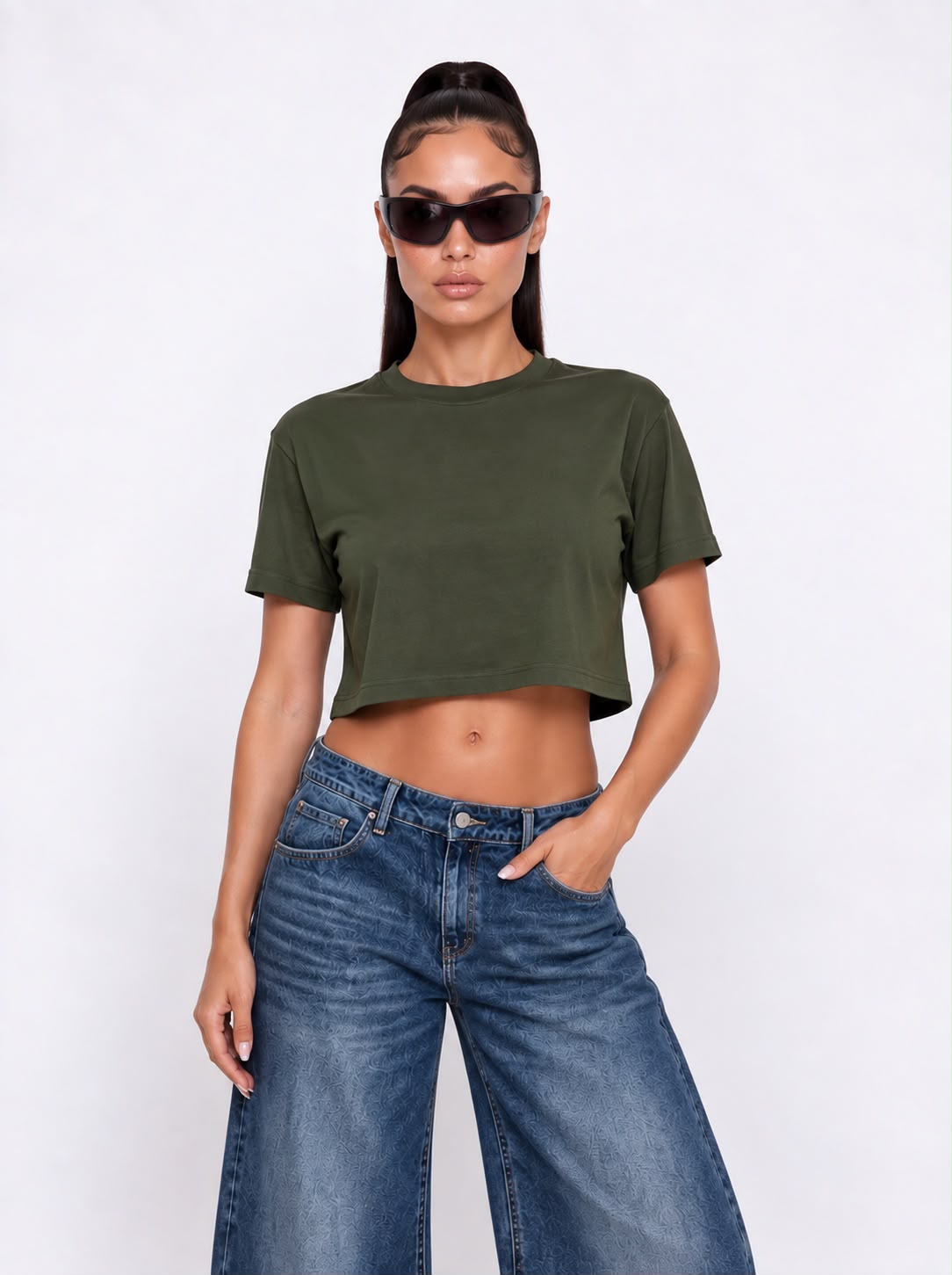 T-shirt Padded-Green
