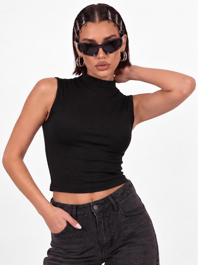 Top Willow Tank-Negro
