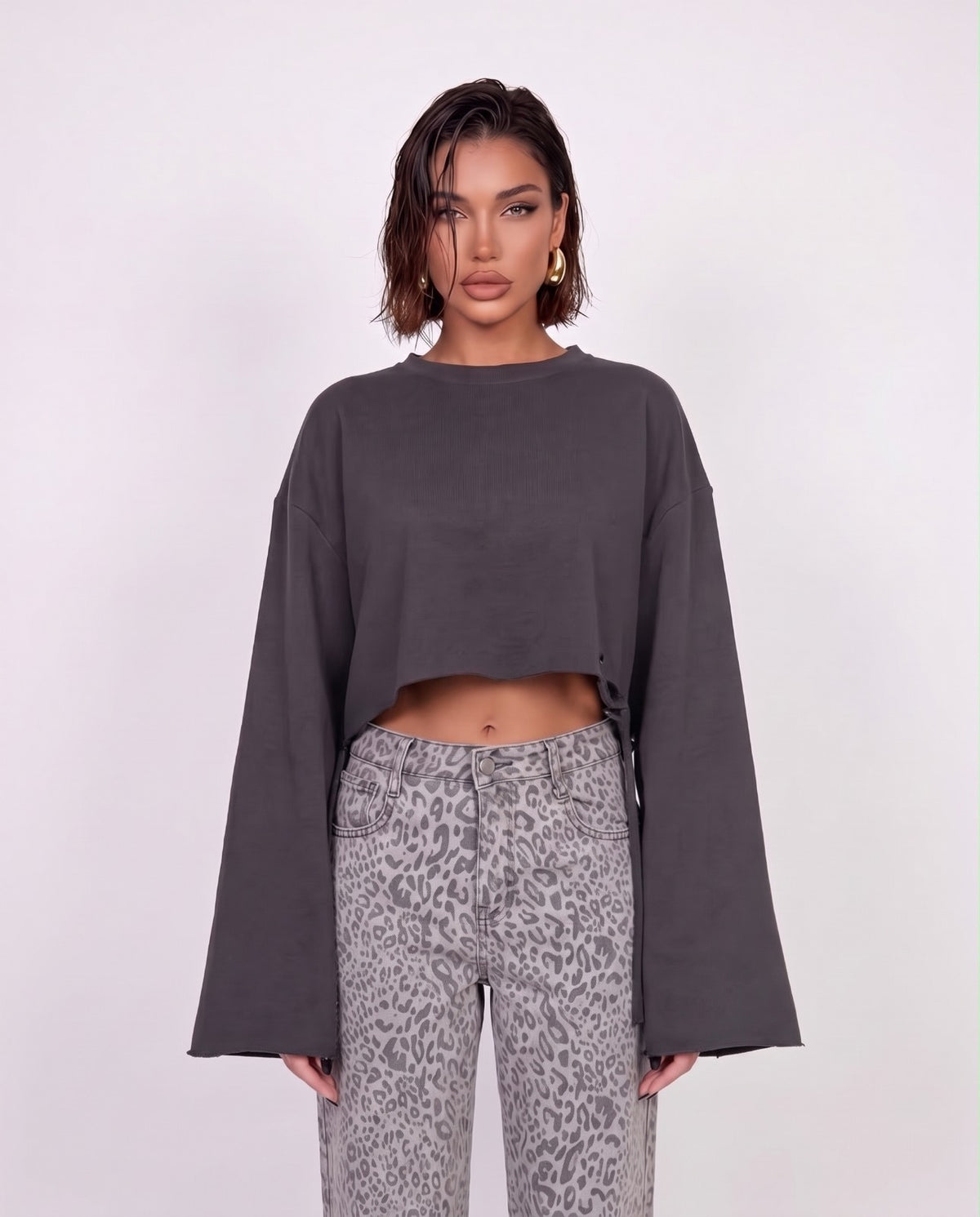 Felpa Broken Tex -Grey