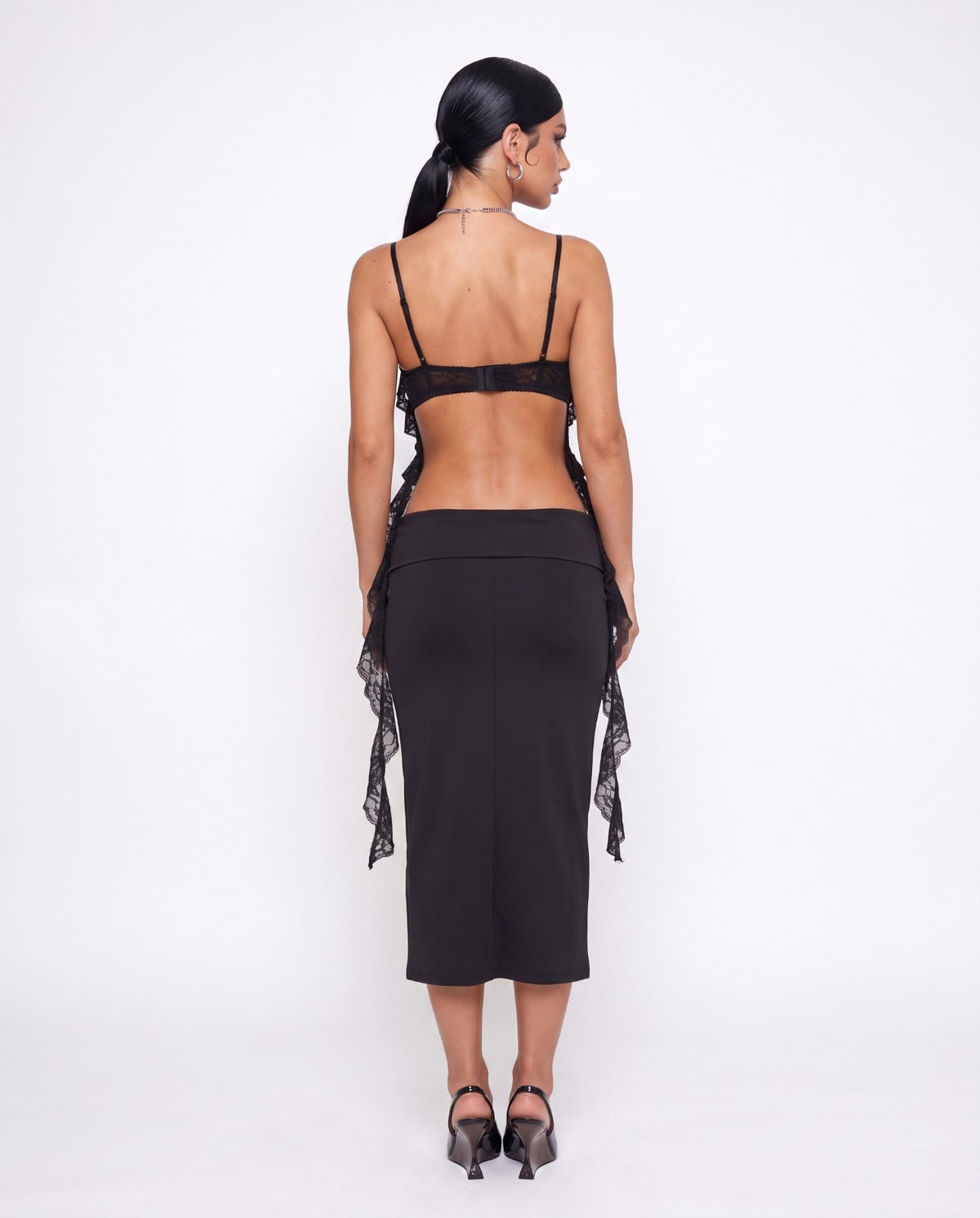 Gonna Midi Perfect Line-Black