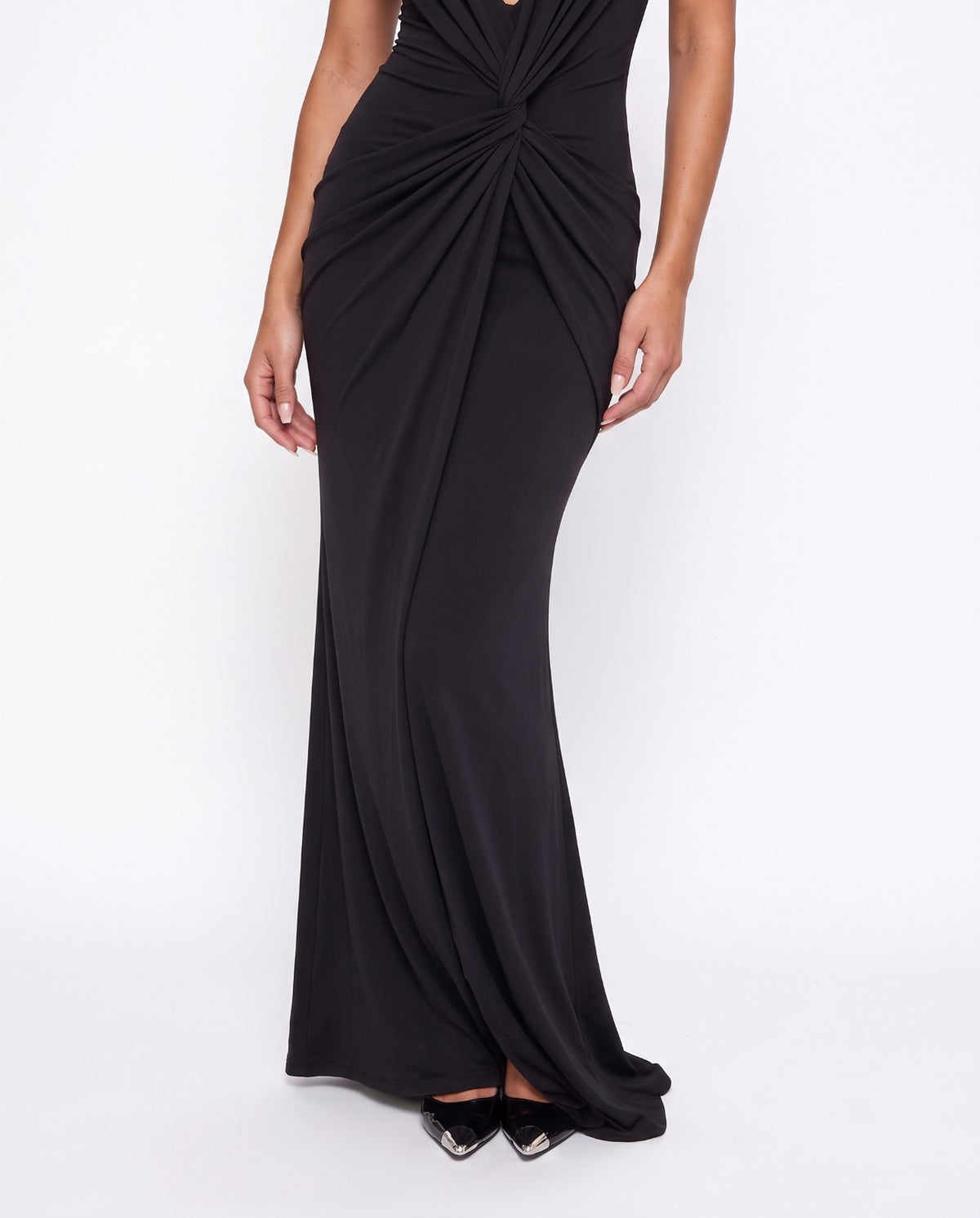 Abito V Long-Black
