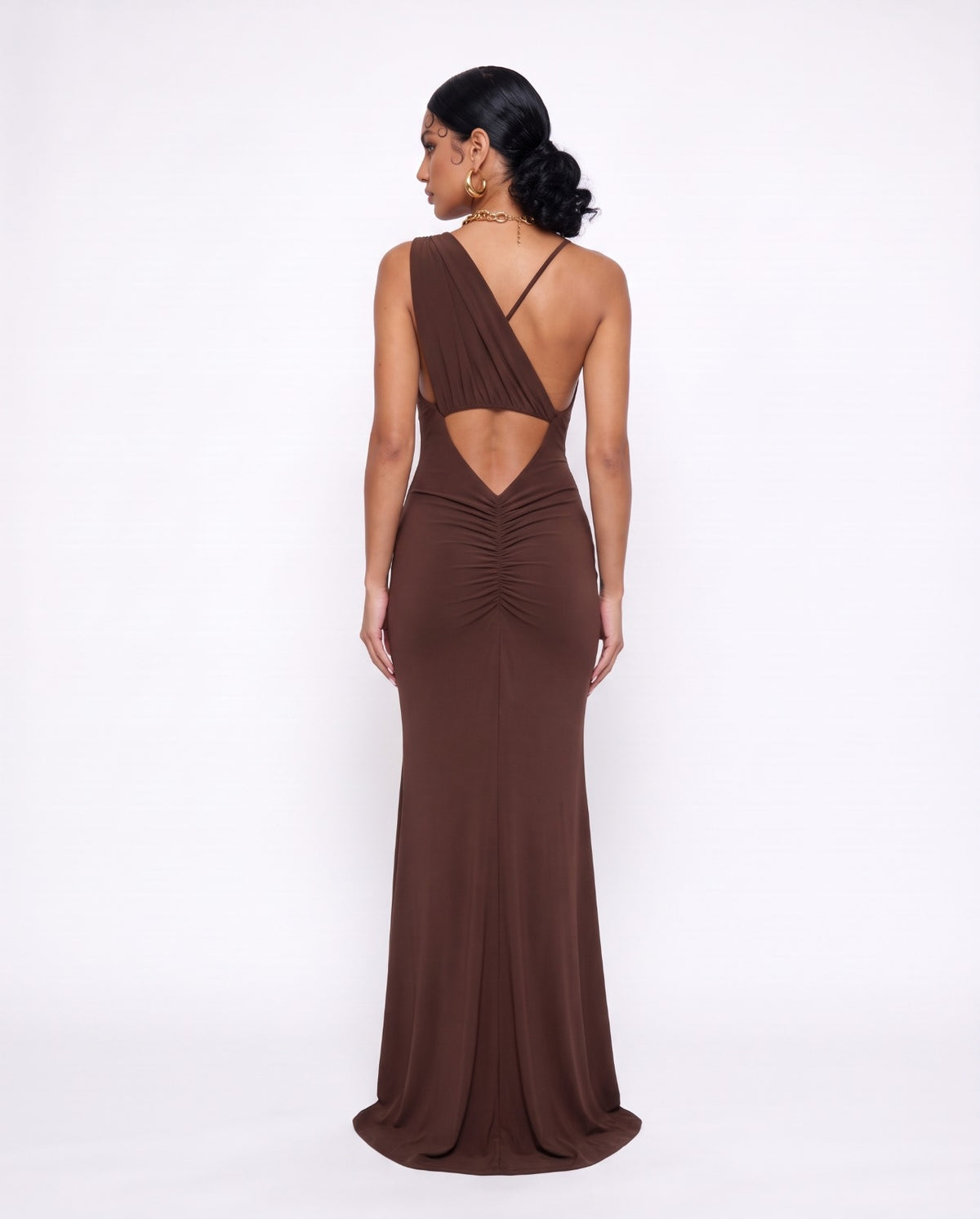 Abito V Long-Brown
