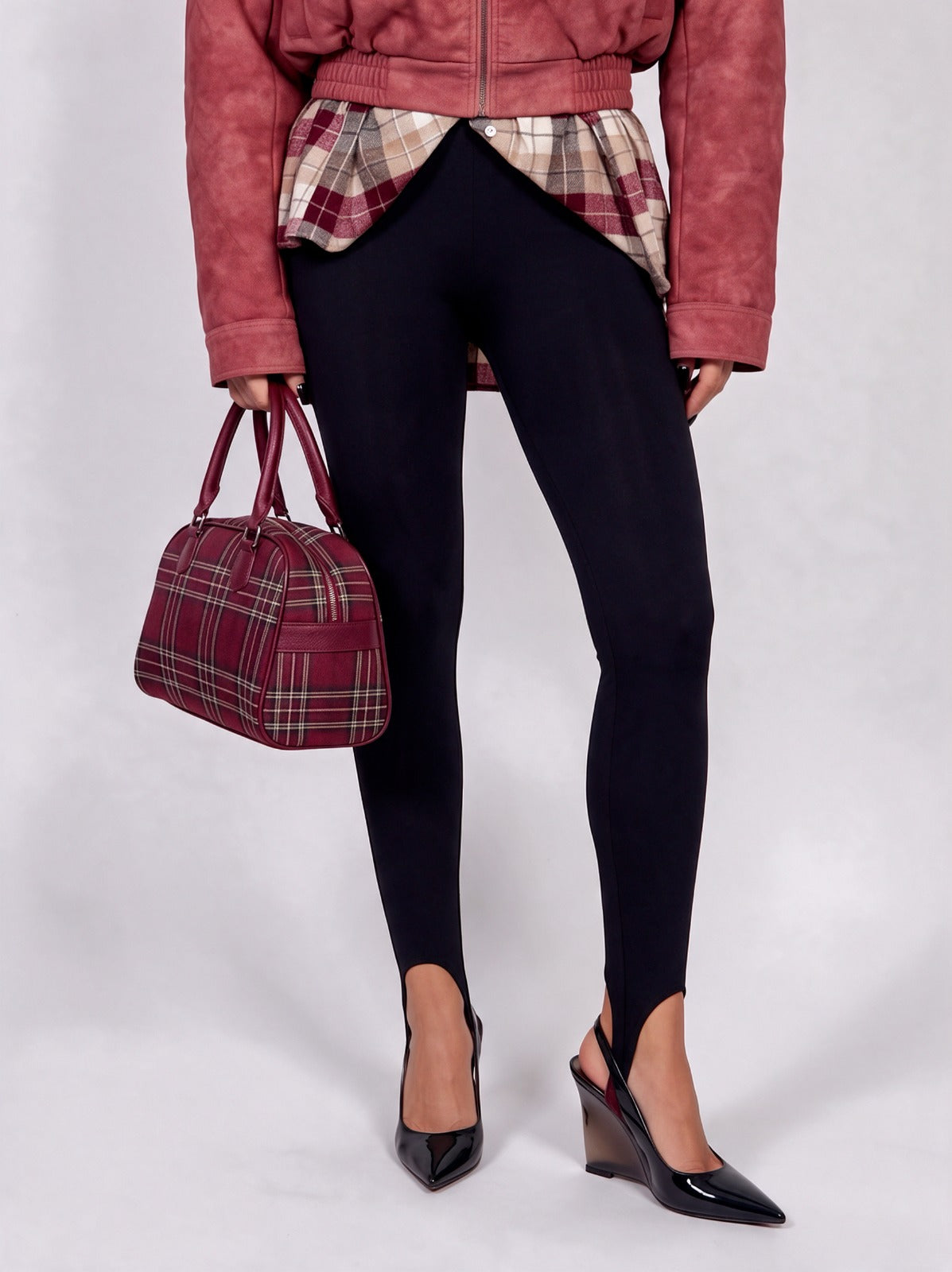 Leggings Foot Loop-Black