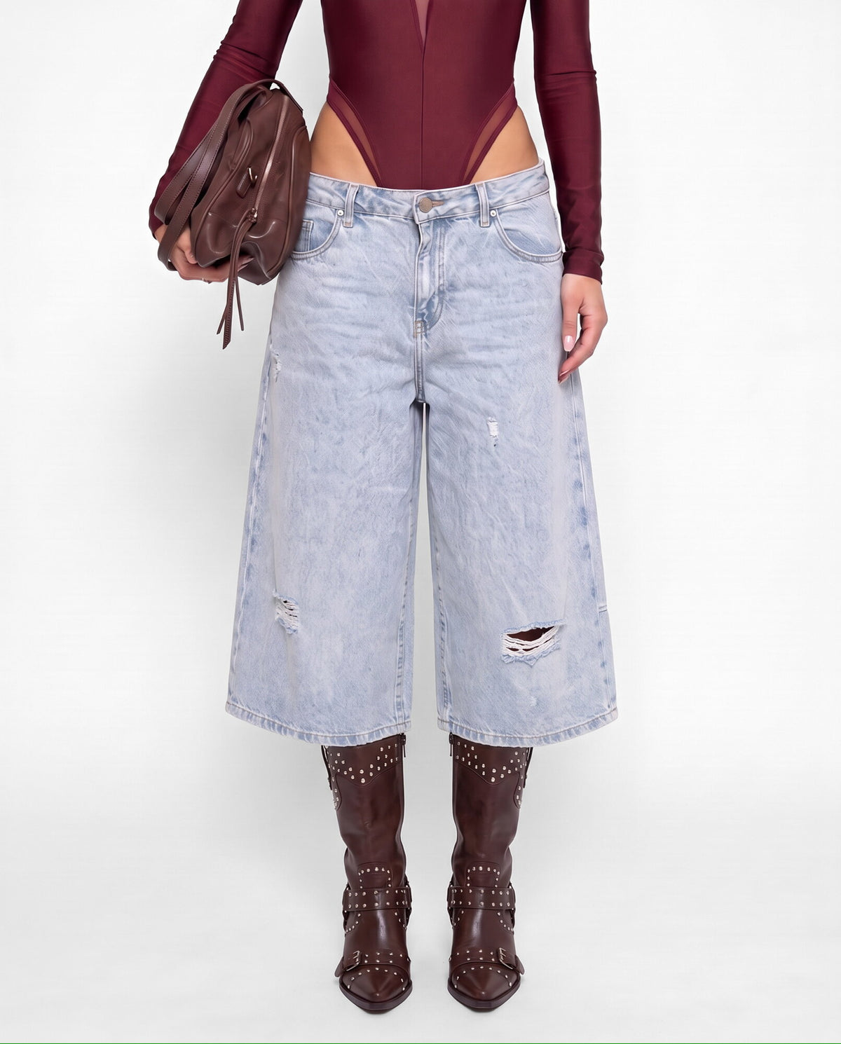 Sunny Denim Bermuda Shorts