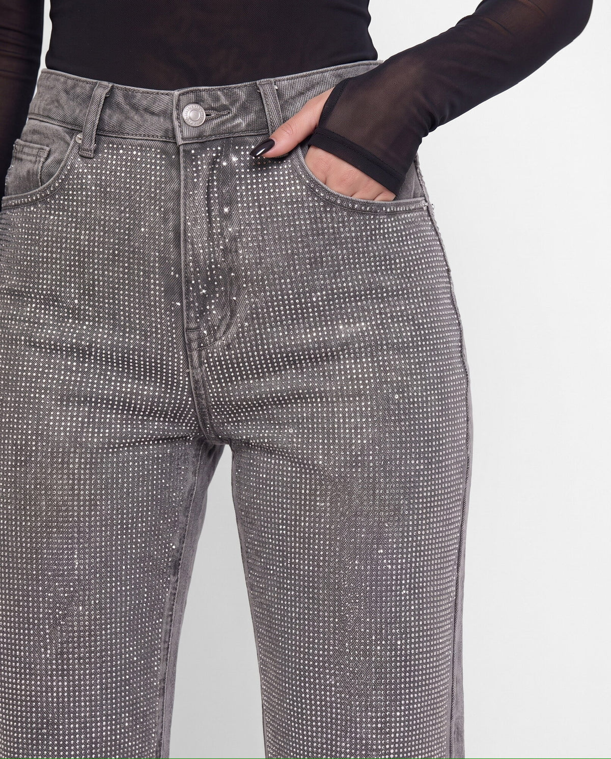 Jeans Crystal Rain-Grey