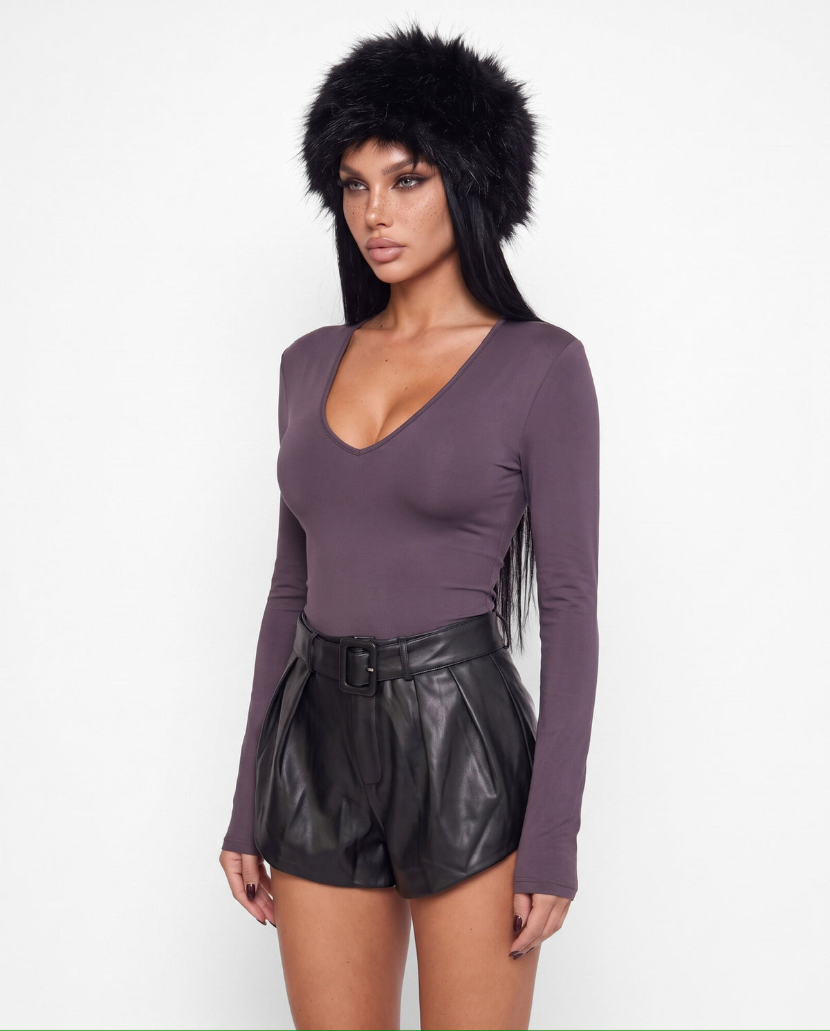Maglia Deep V-Purple