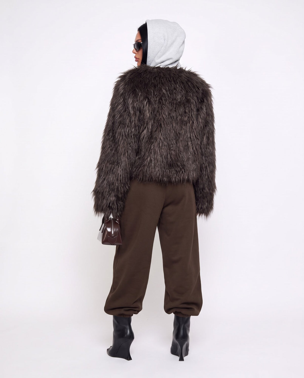 Pelliccia Fluffy Crush-Brown