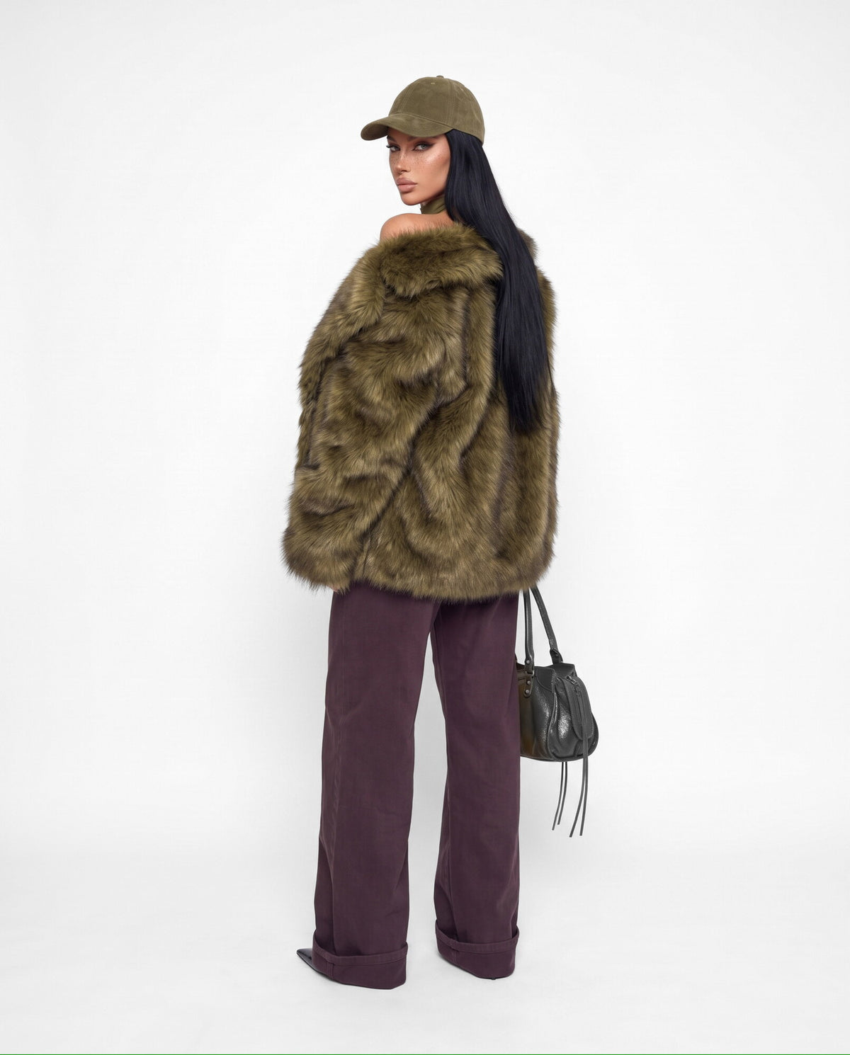 Pelliccia Pretty Please-Green