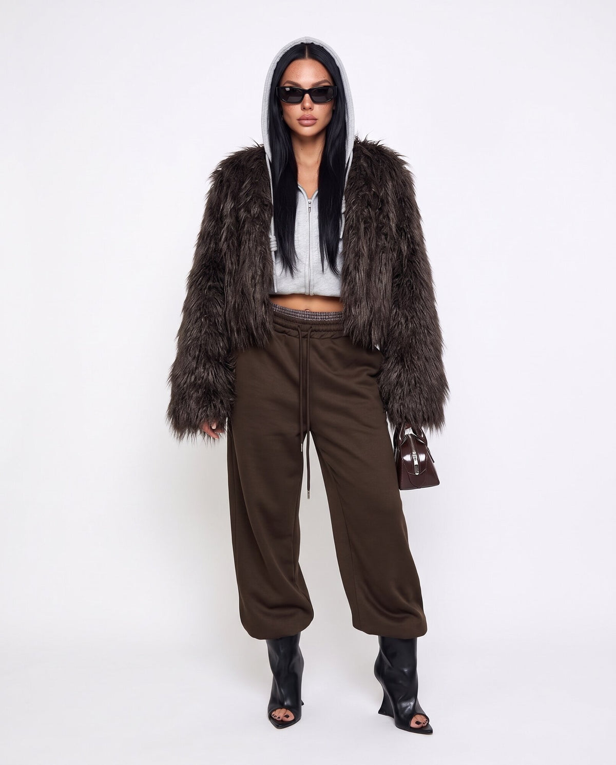 Total Look Fluffy Check